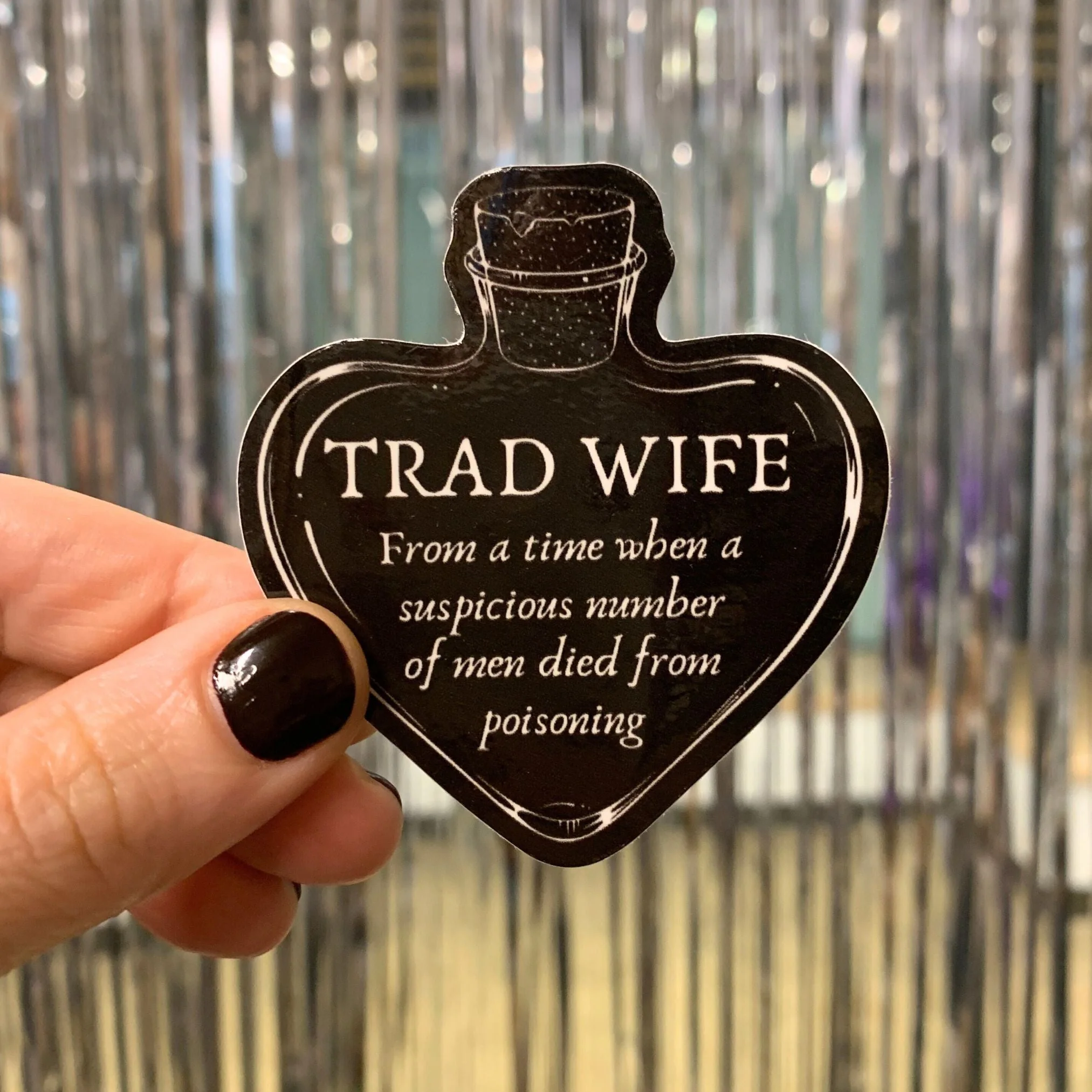 [SATIRE] Trad Wife Sticker | Vinyl Die Cut Decal - Image 5