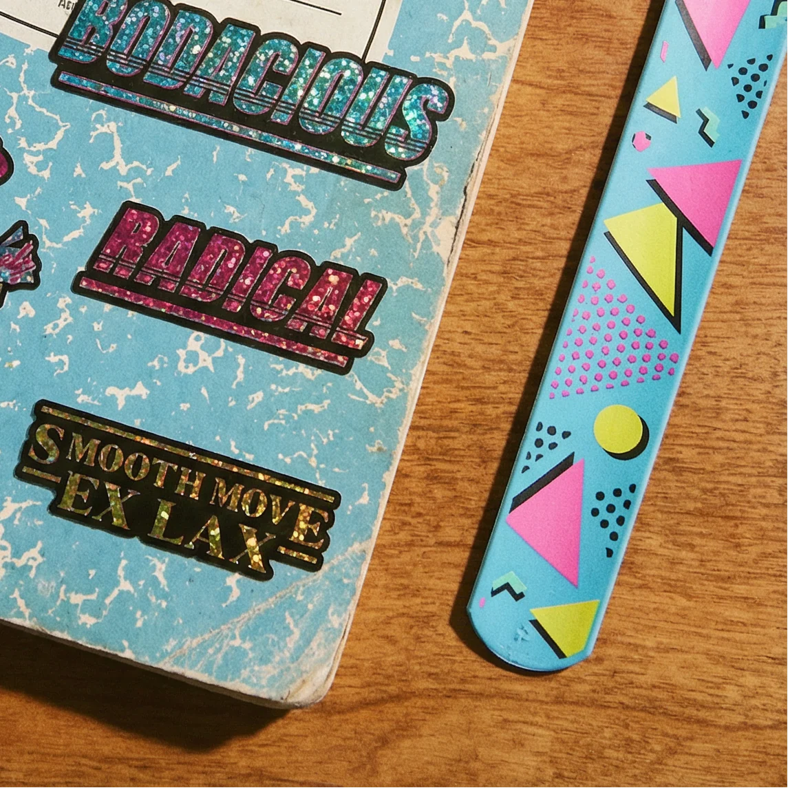 Say It 80's Style Glitter Stickers | Totally Tubular, Smooth Move Ex Lax, Eat My Shorts... - Image 2