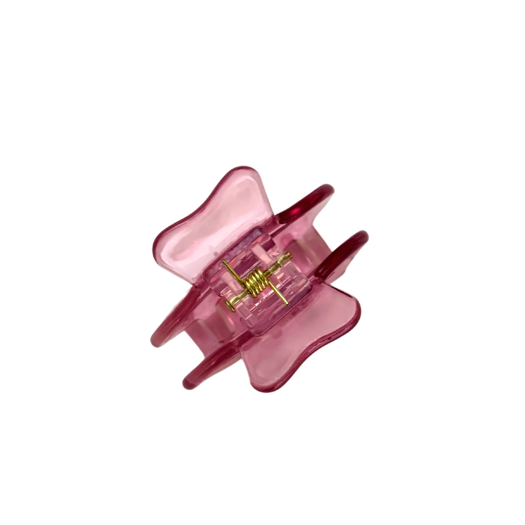 School of One Mini Fish Hair Claw in Translucent Pink - Image 8