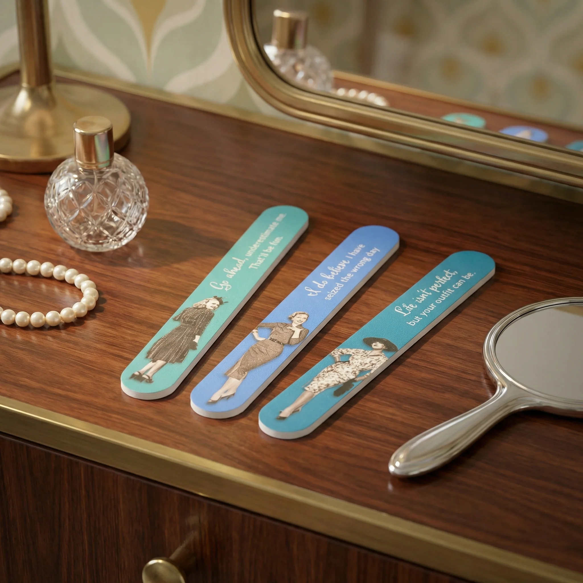 Seized Day Emery Boards Vintage-Inspired Nail Files Set of 3 SME22 - Image 6