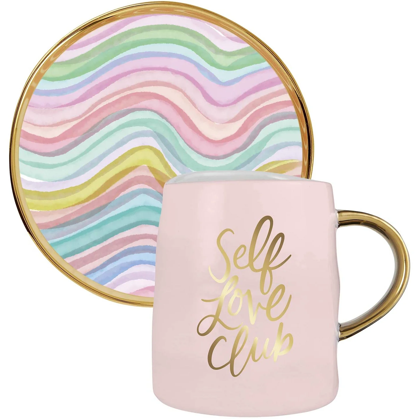 Self Love Club Artisanal Mug and Saucer Set - Image 2