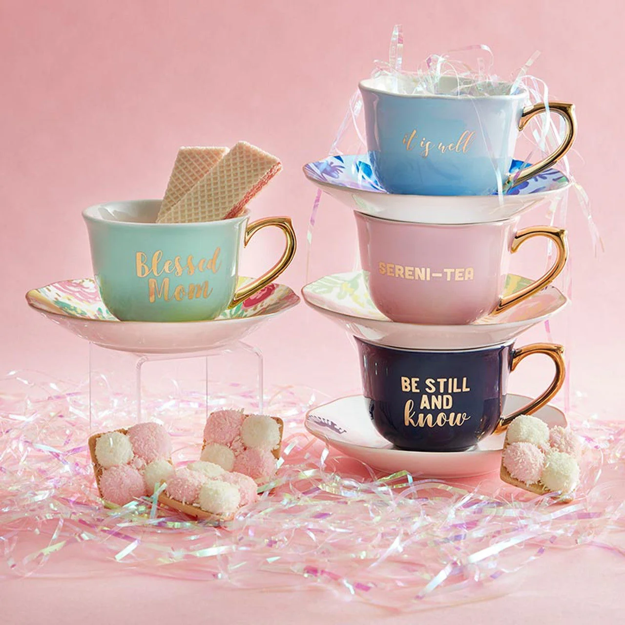 Sereni-tea Tea Cup & Saucer Set | Drinkware Gift Set For Her - Image 11