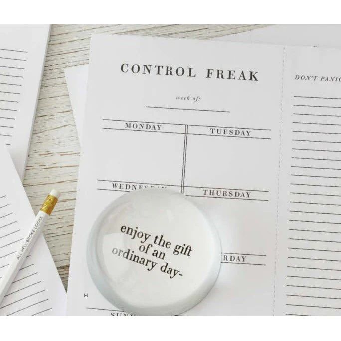 Set of 2 Copy of Control Freak Weekly List Notepad | 8.5" x 11" Desk Planner - Image 6