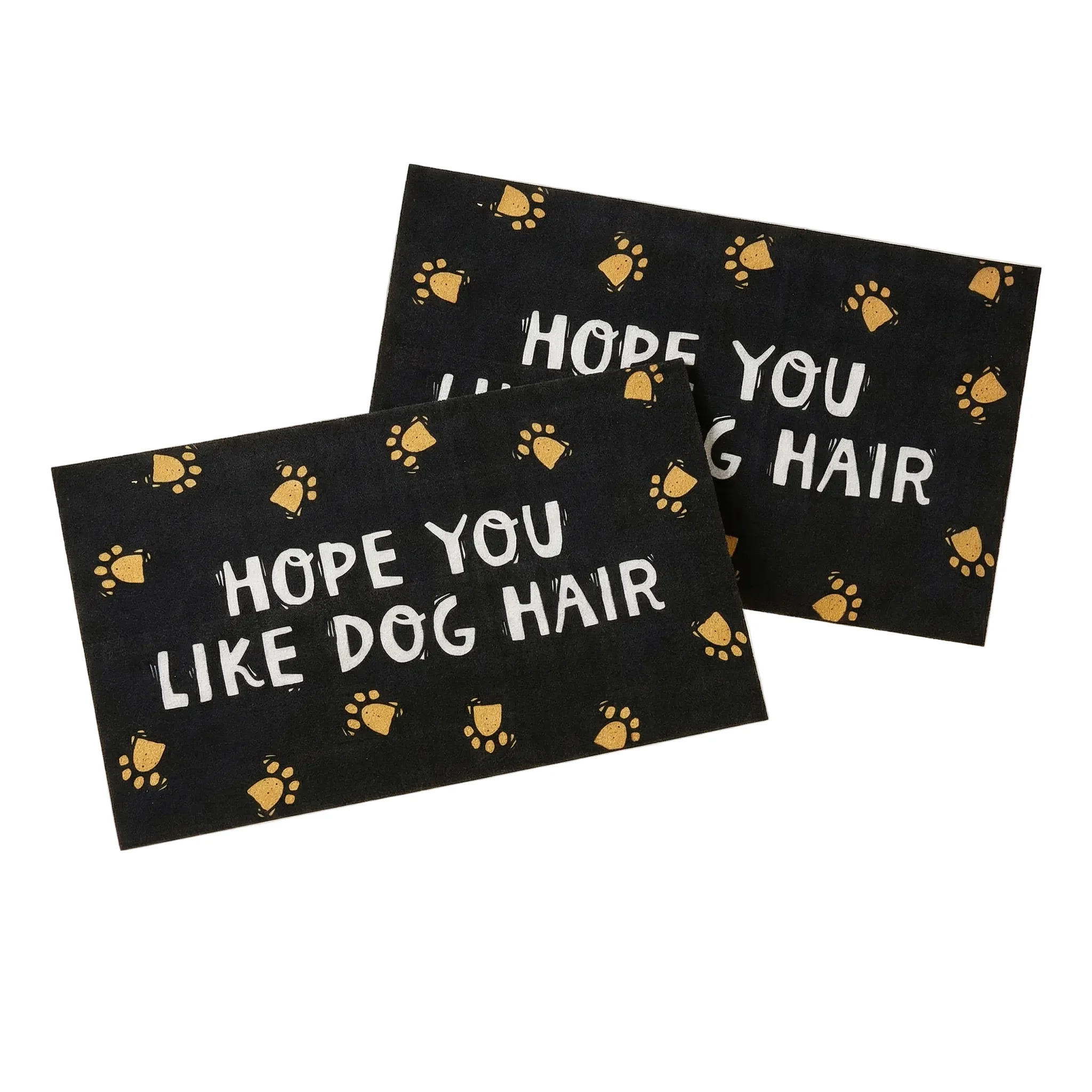 Set of 2 Hope You Like Dog Hair Indoor/Outdoor Rug | 34" x 20" | Slip-Resistant Backing - Image 10