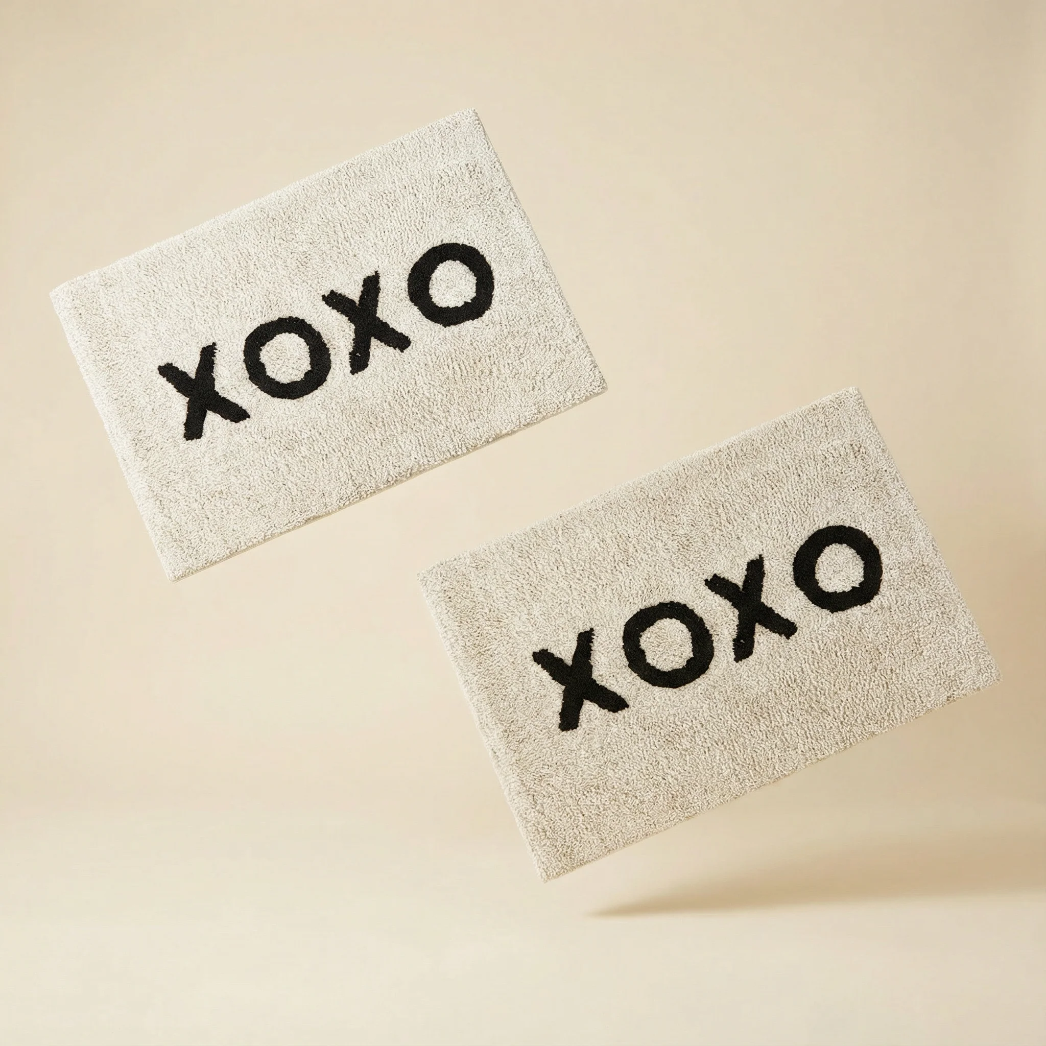 Set of 2 XOXO Bath Mat | Soft Cotton Indoor Rug | 20" x 30" - Image 6