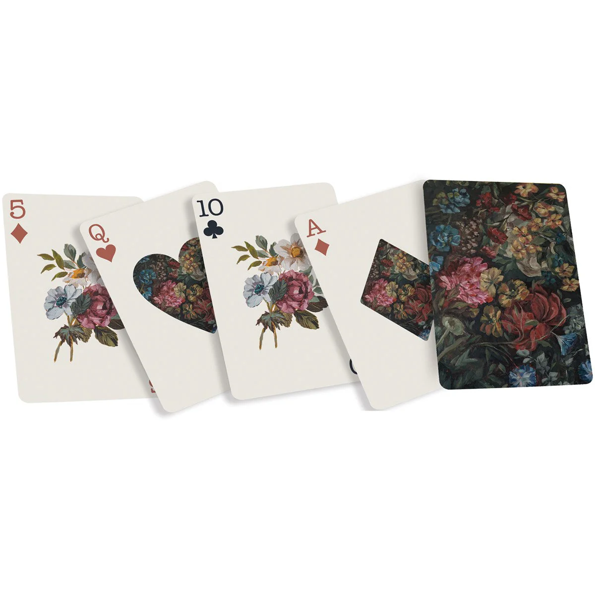 Moody Floral Playing Cards | Hand Painted Flowers Art Deck of Cards - Image 3