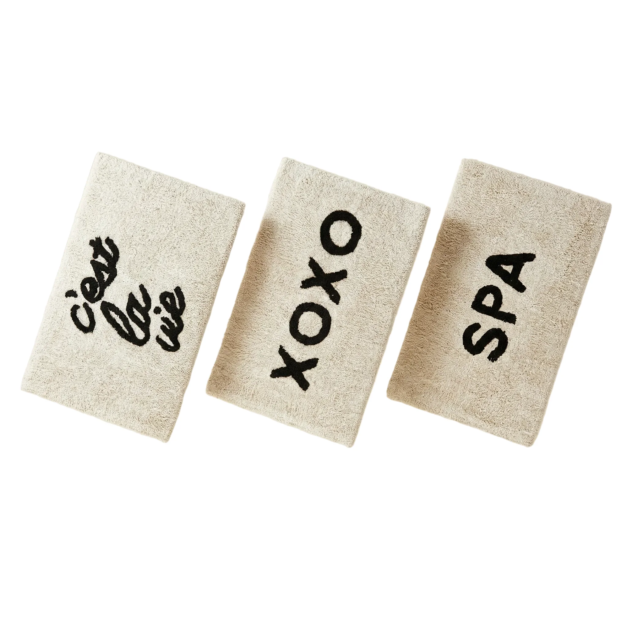Set of 3 Soft Cotton Bath Mat Bundle | 20" x 30" Rug - Image 10