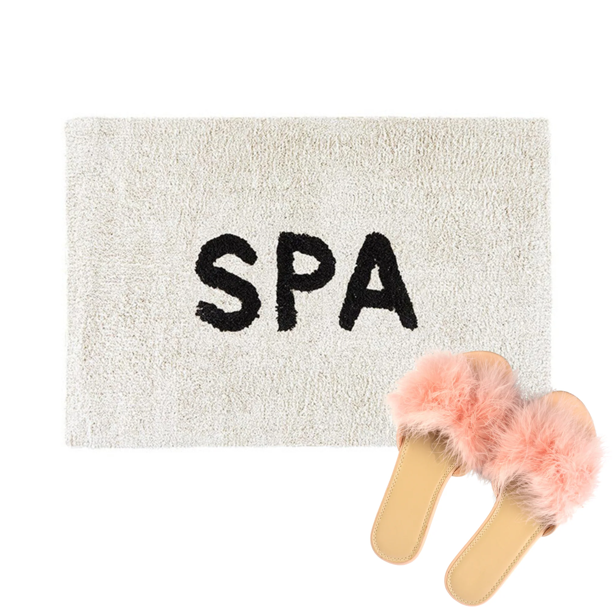 Spa Bath Mat | Soft Cotton Bathroom Rug | 20" x 30" - Image 4