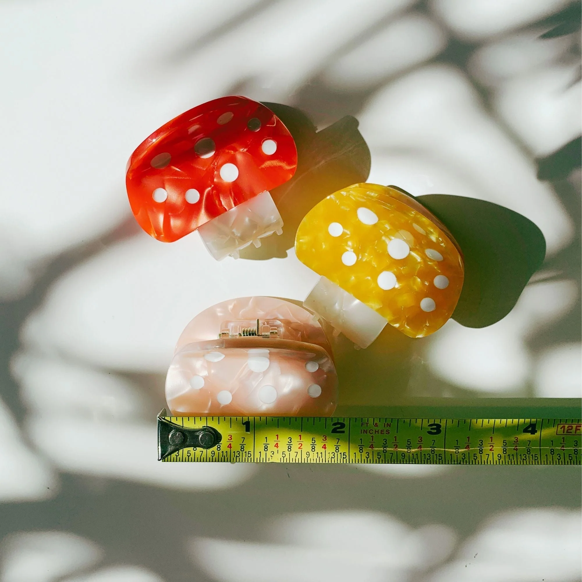 Set of 3 Velvet Claws Mini Mushroom Hair Clips - Image 7