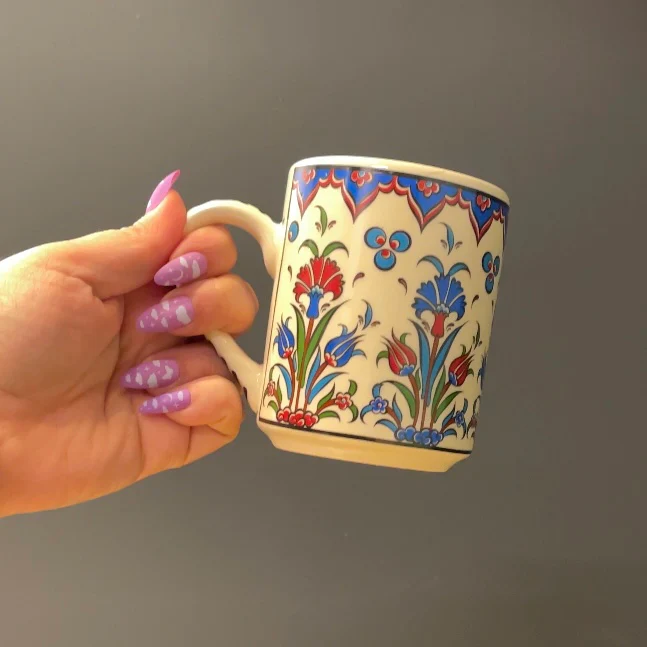 Handmade in Türkiye Ceramic Botanical Mugs - 9 Styles, Mix and Match - Image 23