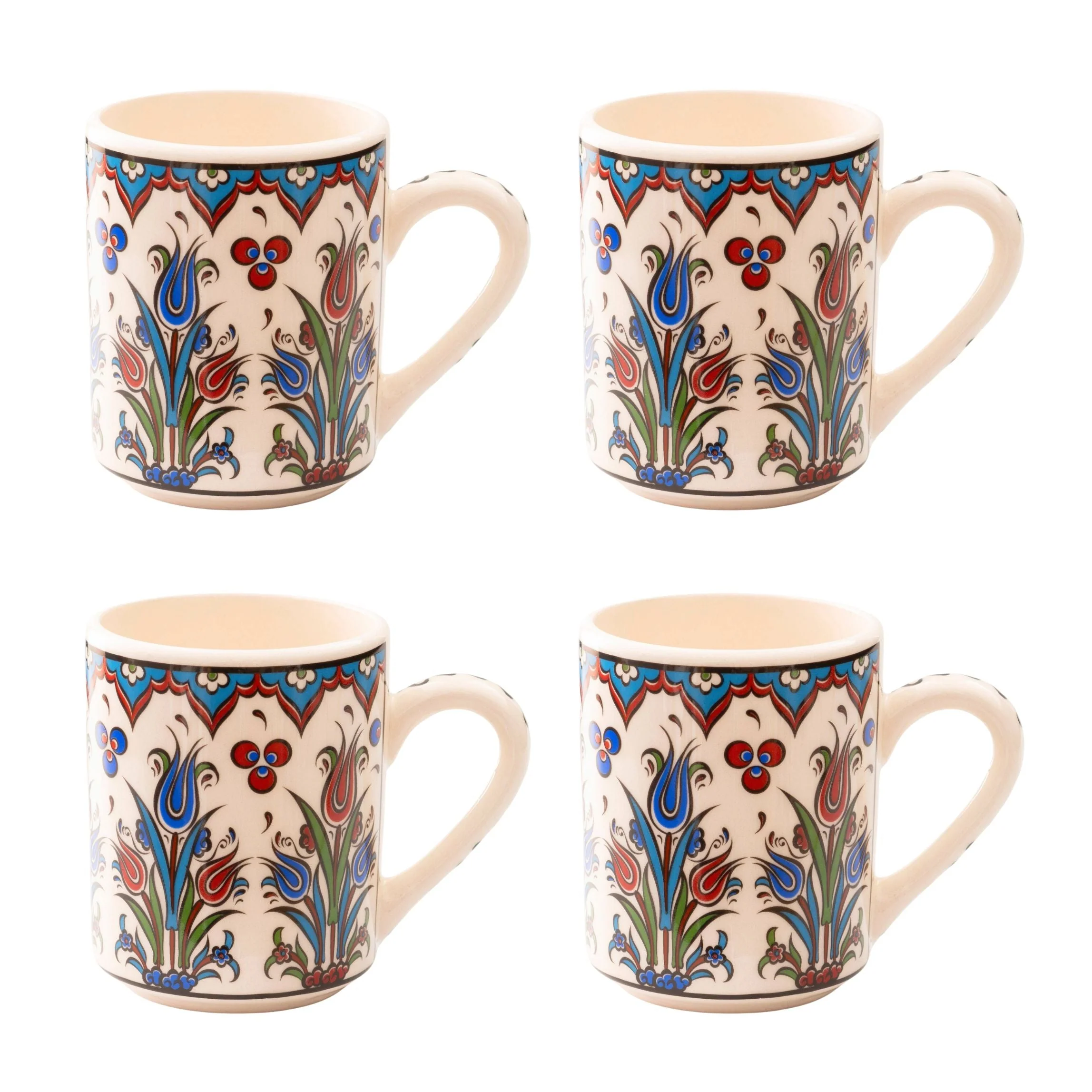 Set of 4 Handmade in Türkiye Ceramic Botanical Mugs - 9 Styles Available - Image 15