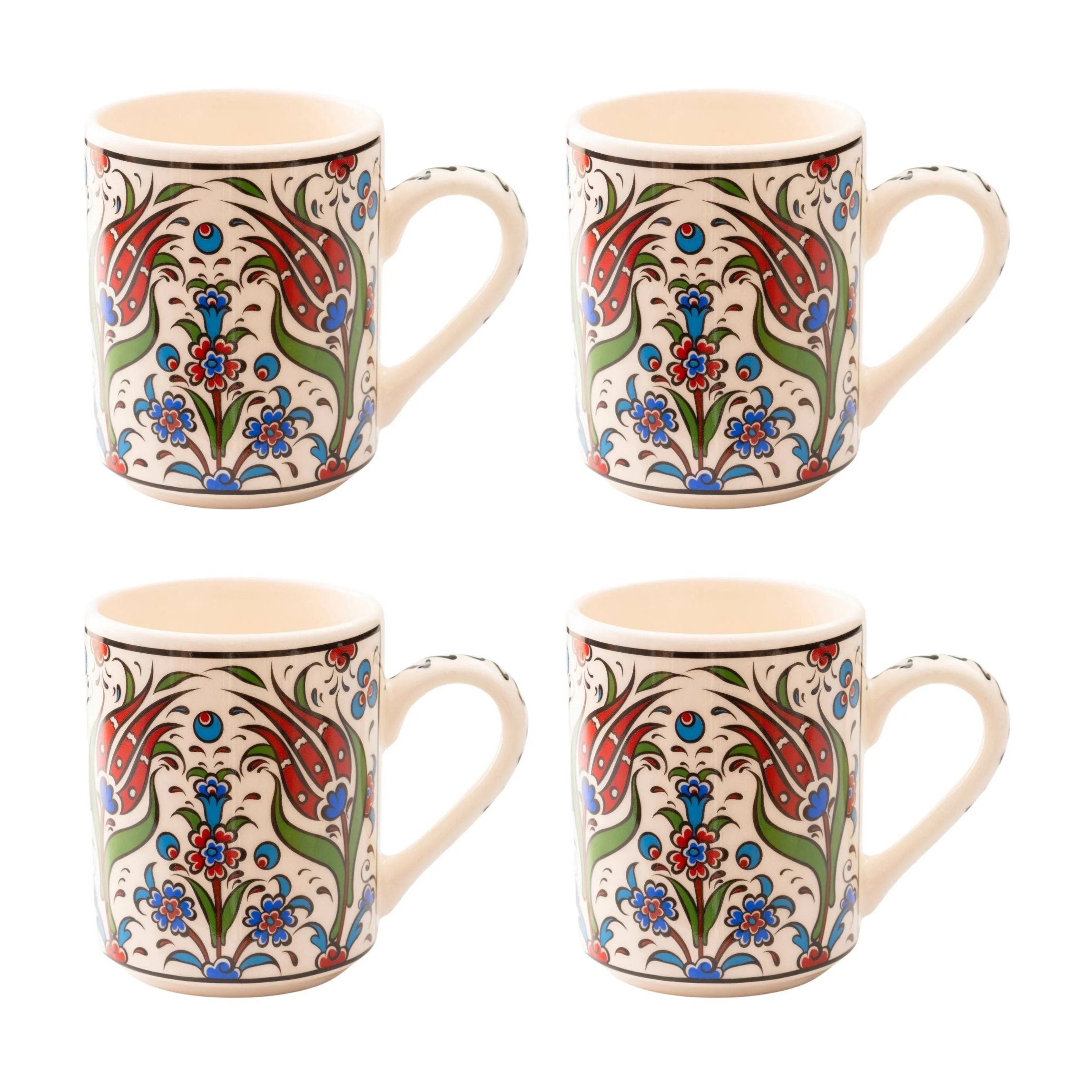 Set of 4 Handmade in Türkiye Ceramic Botanical Mugs - 9 Styles Available - Image 17