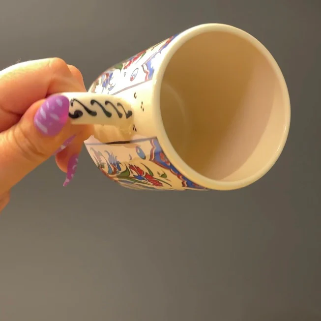 Handmade in Türkiye Ceramic Botanical Mugs - 9 Styles, Mix and Match - Image 24