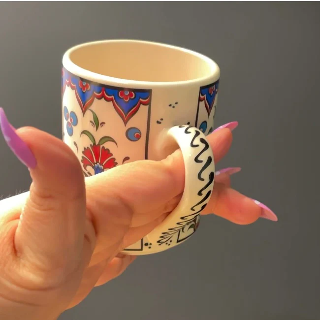 Handmade in Türkiye Ceramic Botanical Mugs - 9 Styles, Mix and Match - Image 25