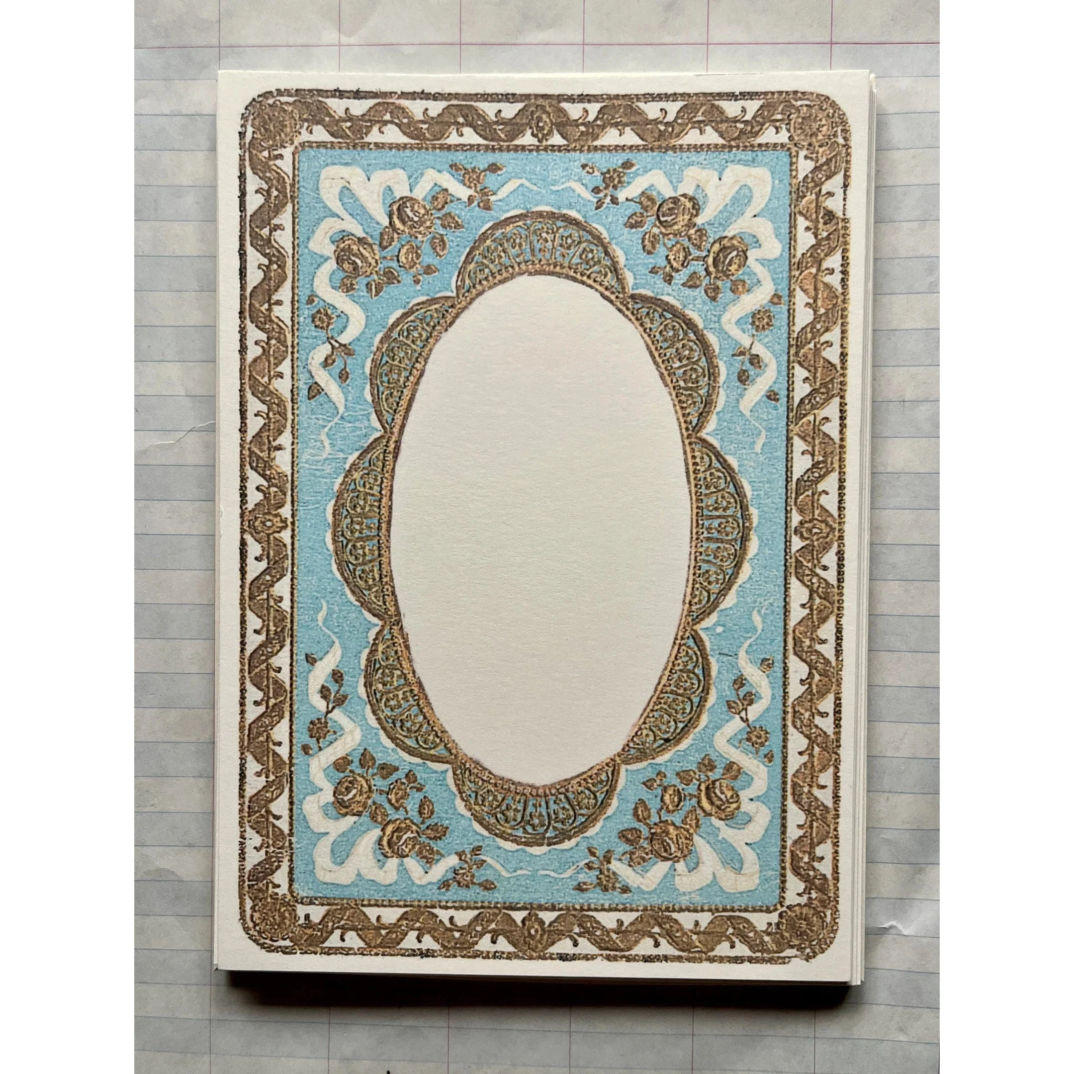 Baroque Single Sided Handmade Notecard Set of 8 - Image 2