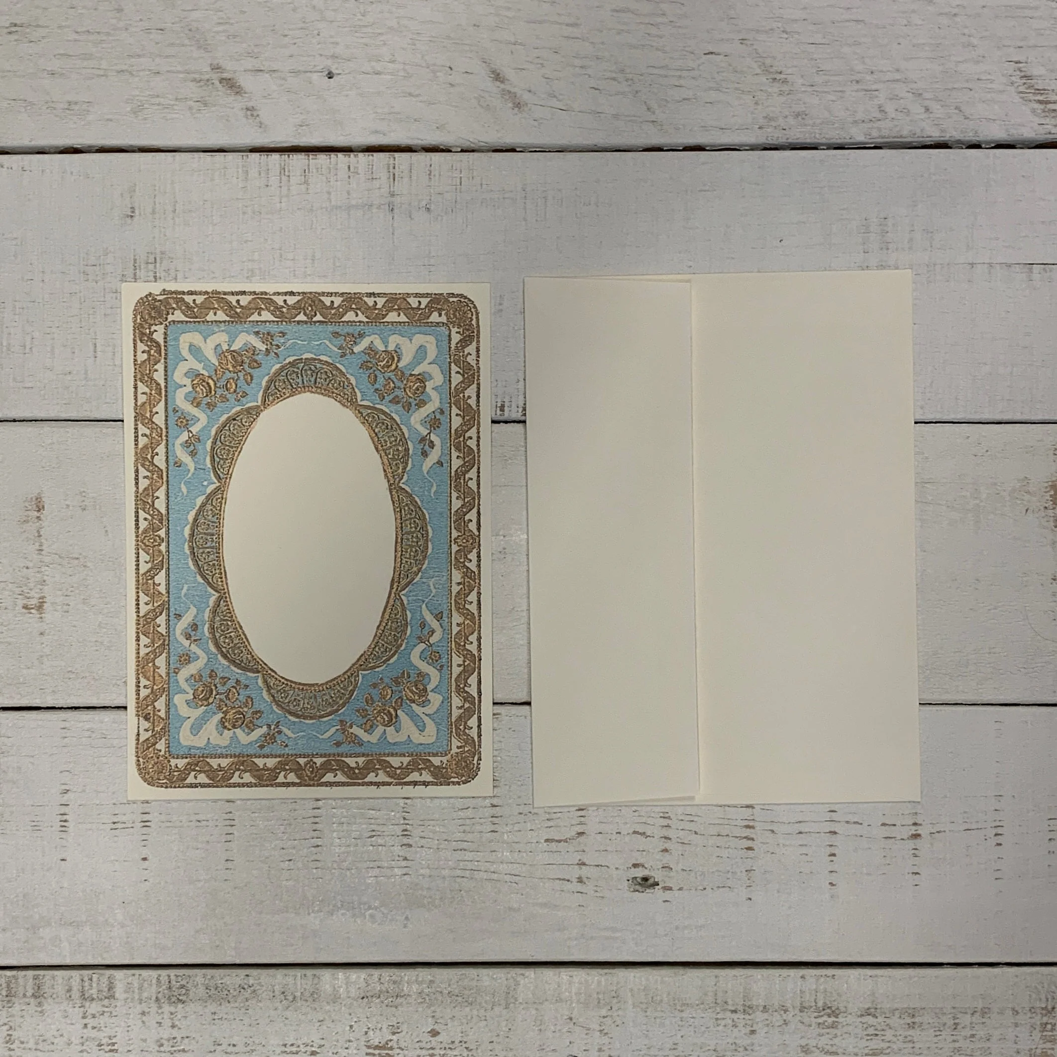Baroque Single Sided Handmade Notecard Set of 8 - Image 3