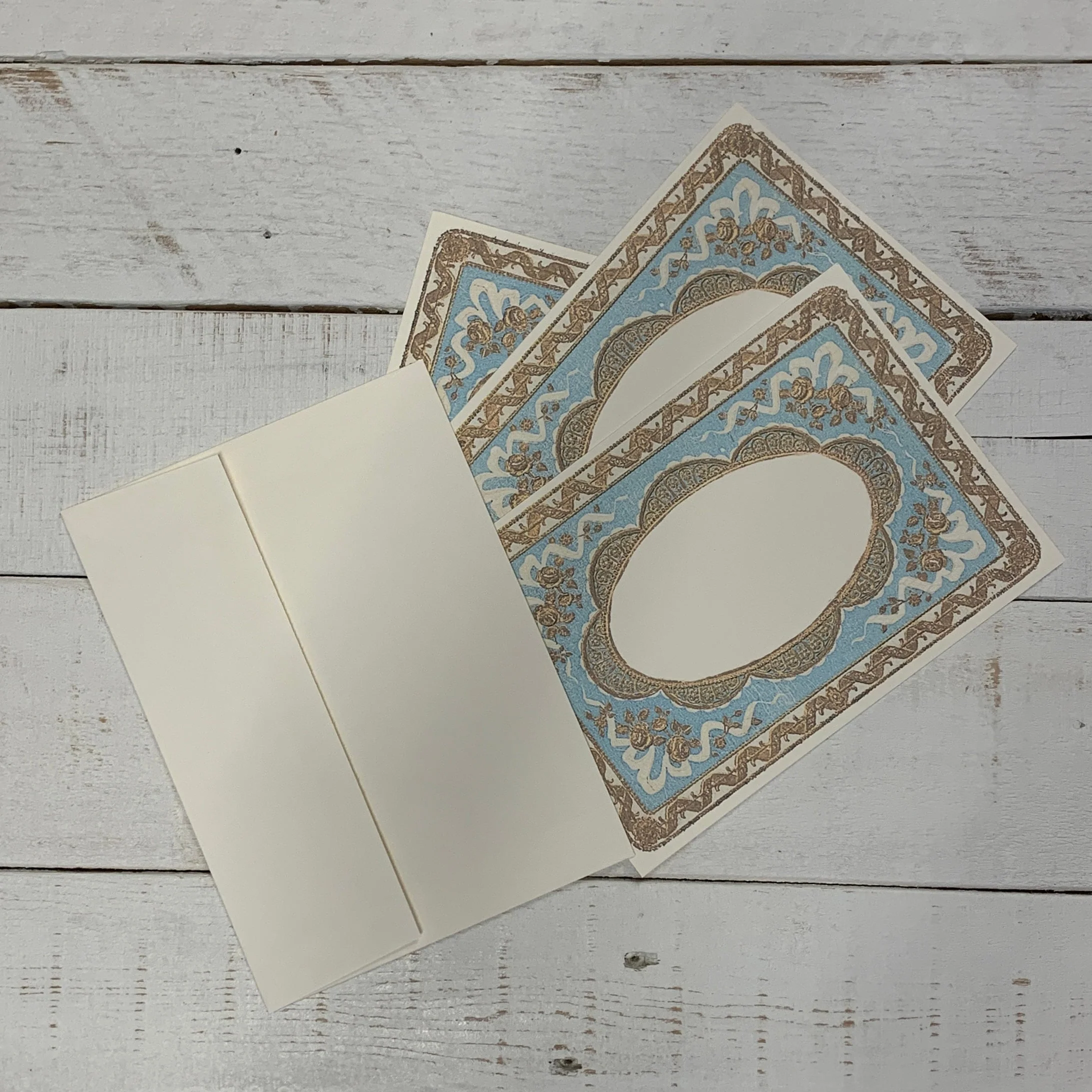 Baroque Single Sided Handmade Notecard Set of 8 - Image 4