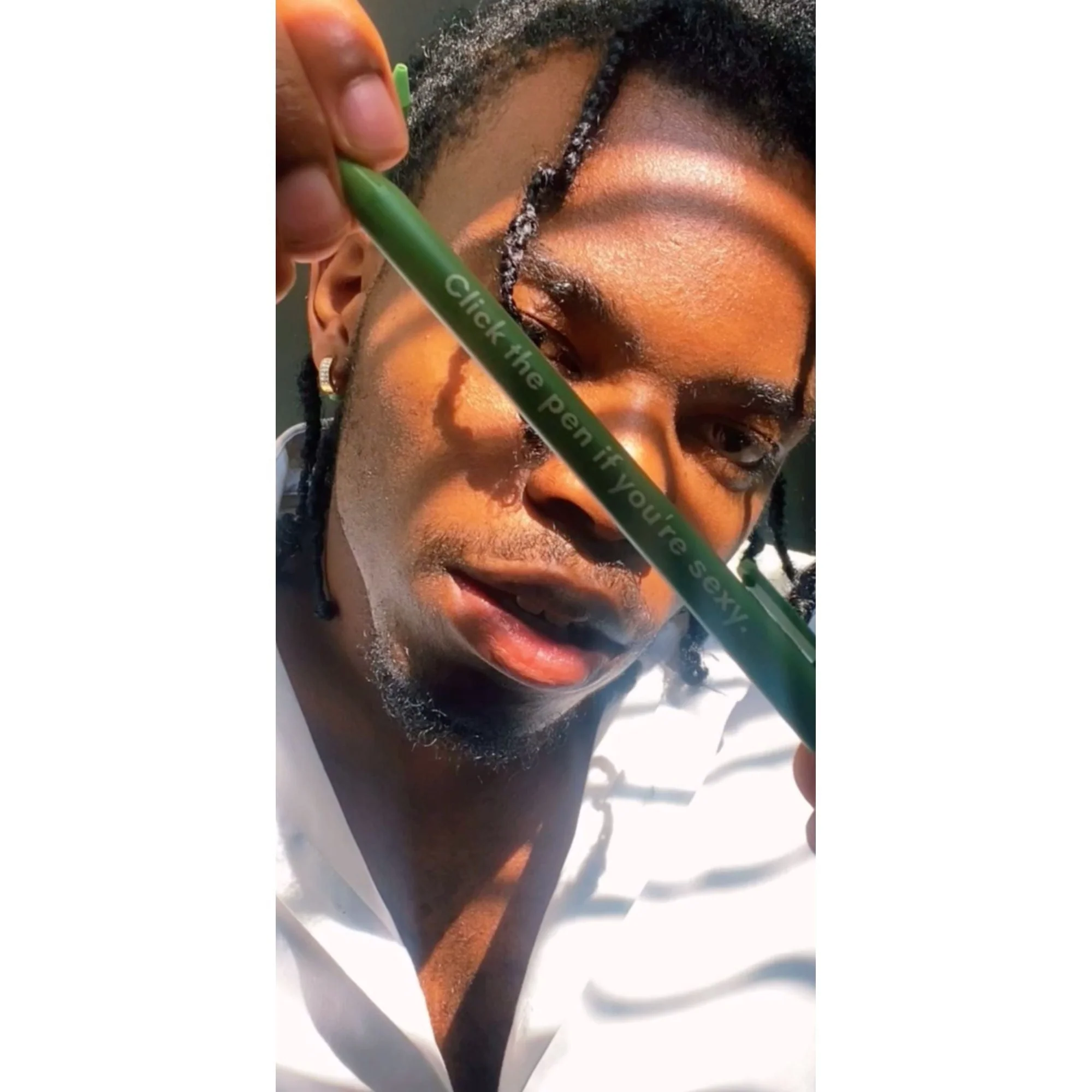 Sexy People Pen Set 🌹 | Gel Click Pen Gift Set | 3 Pens in Olive Green - Image 7