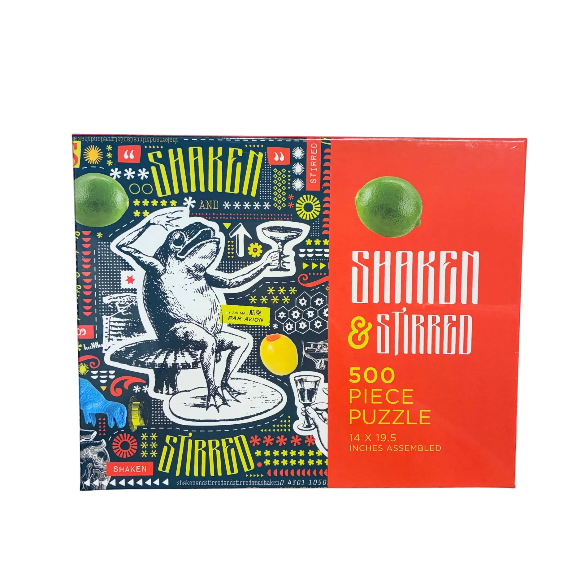 Shaken & Stirred Puzzle | Frog with Cocktail Vertical Jigsaw Puzzle | 500 Pieces - Image 5