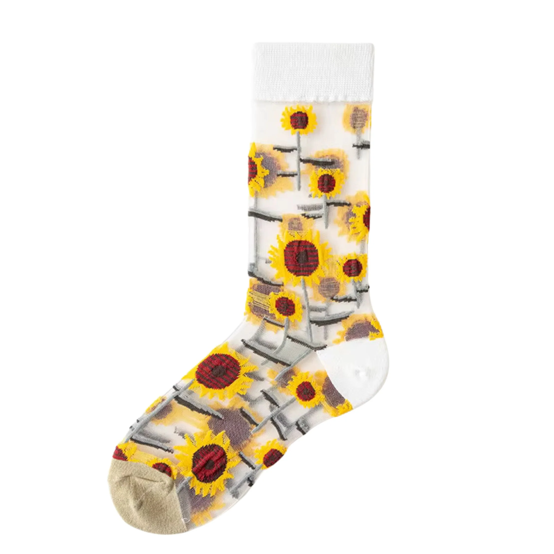 Sheer Plant Lover Socks in 8 Nature-Inspired Styles [Fits Size 5-9] - Image 10