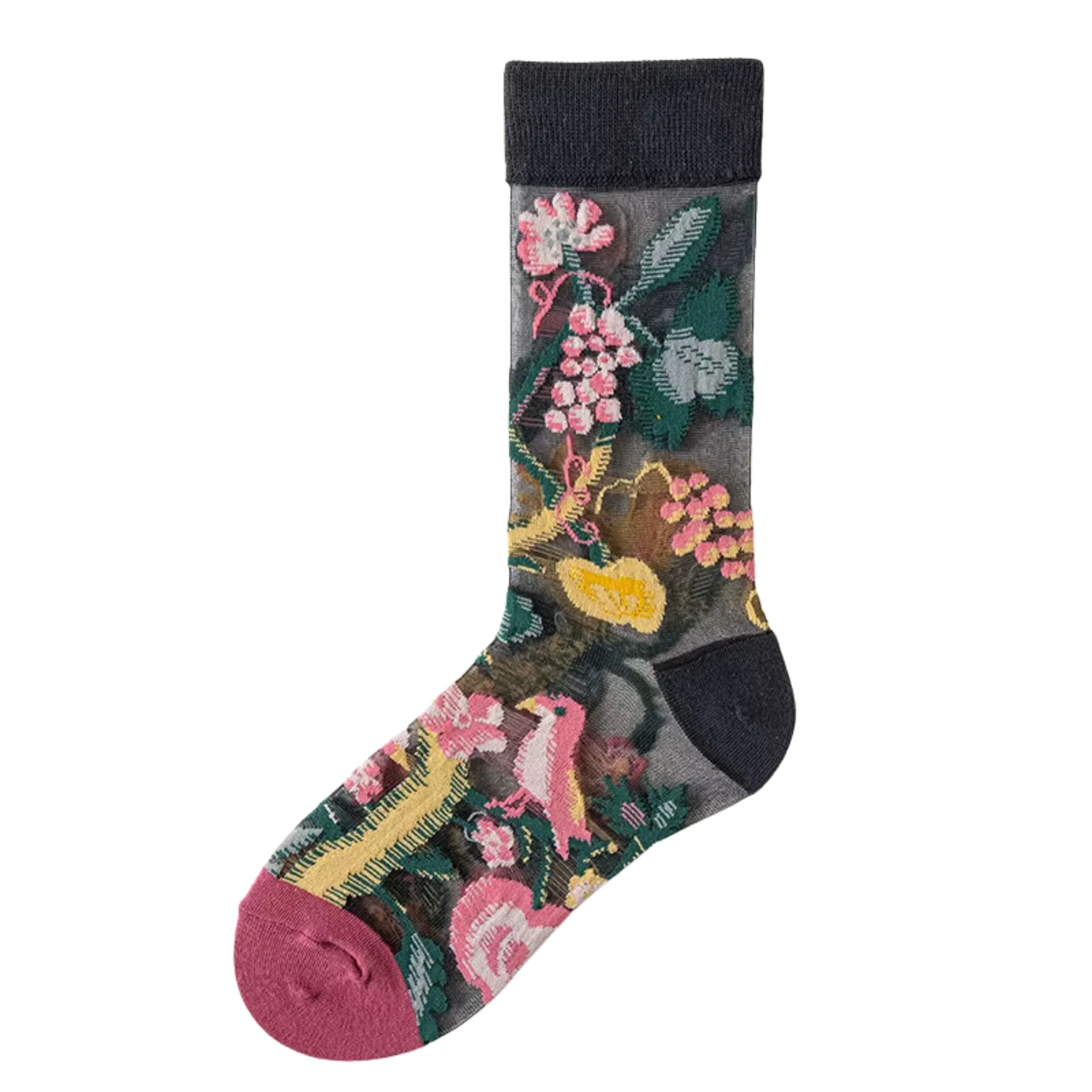 Sheer Plant Lover Socks in 8 Nature-Inspired Styles [Fits Size 5-9] - Image 3