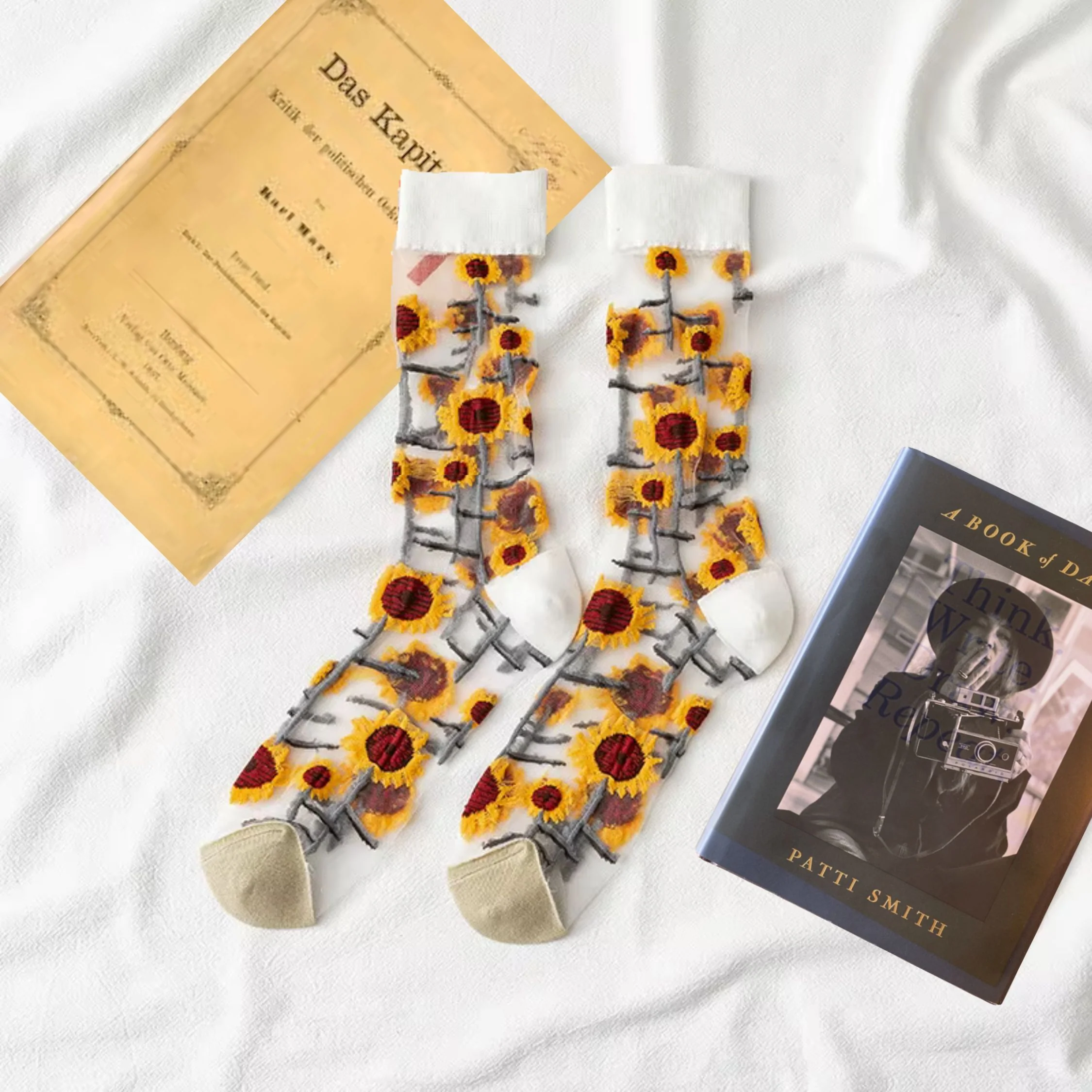 Sheer Plant Lover Socks in 8 Nature-Inspired Styles [Fits Size 5-9] - Image 9