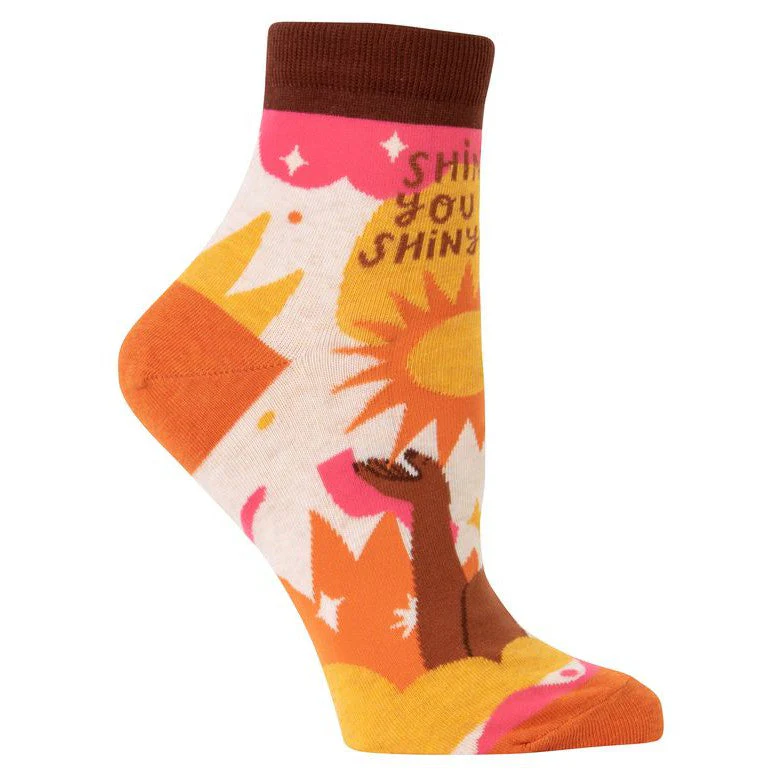 Shine On You Crazy Shiny Thing Women's Ankle Socks | BlueQ at GetBullish - Image 4