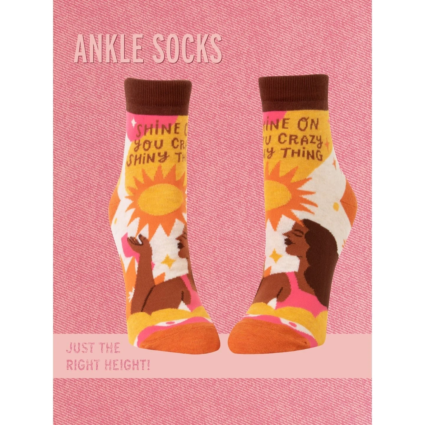 Shine On You Crazy Shiny Thing Women's Ankle Socks | BlueQ at GetBullish - Image 5