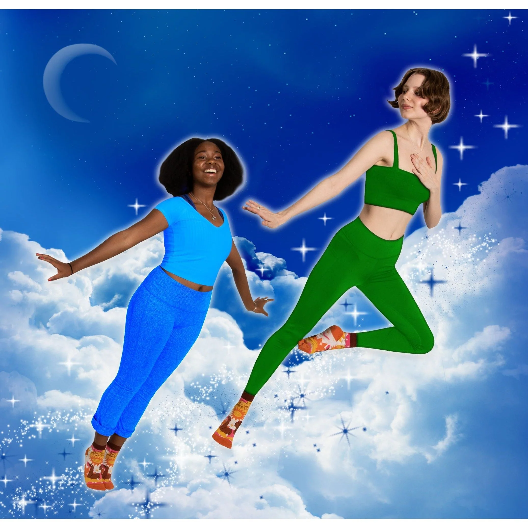 Shine On You Crazy Shiny Thing Women's Ankle Socks | BlueQ at GetBullish - Image 6