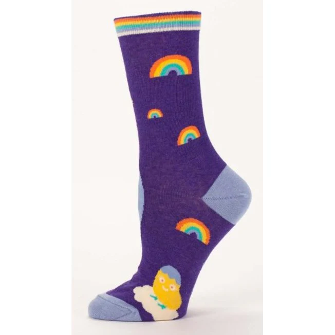 Shitting Rainbows Kind of Day Women's Crew Socks | BlueQ at GetBullish - Image 6