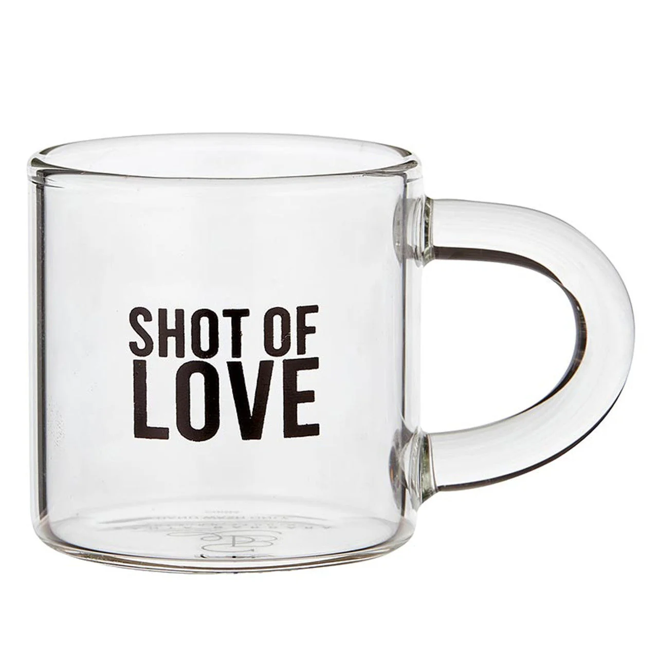 Shot of Love Glass Espresso Cup | Coffee Tea Clear Mug - Image 4