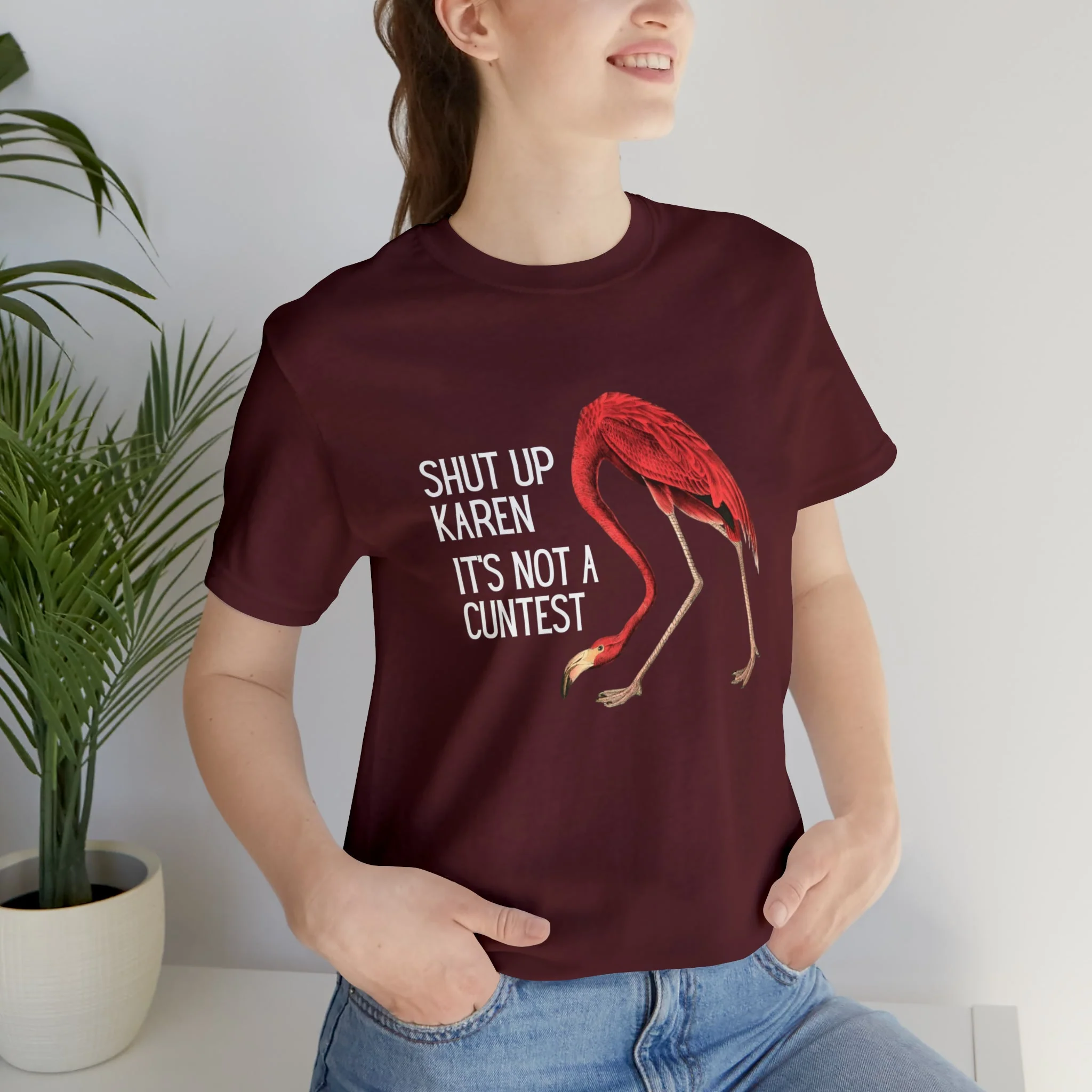 Shut Up Karen It's Not A C*ntest Jersey Short Sleeve Tee [Multiple Color Options] - Image 5