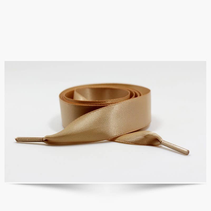 Silk Satin Ribbon Bow Pair Shoe Laces [Available in 4 Colors] - Image 3