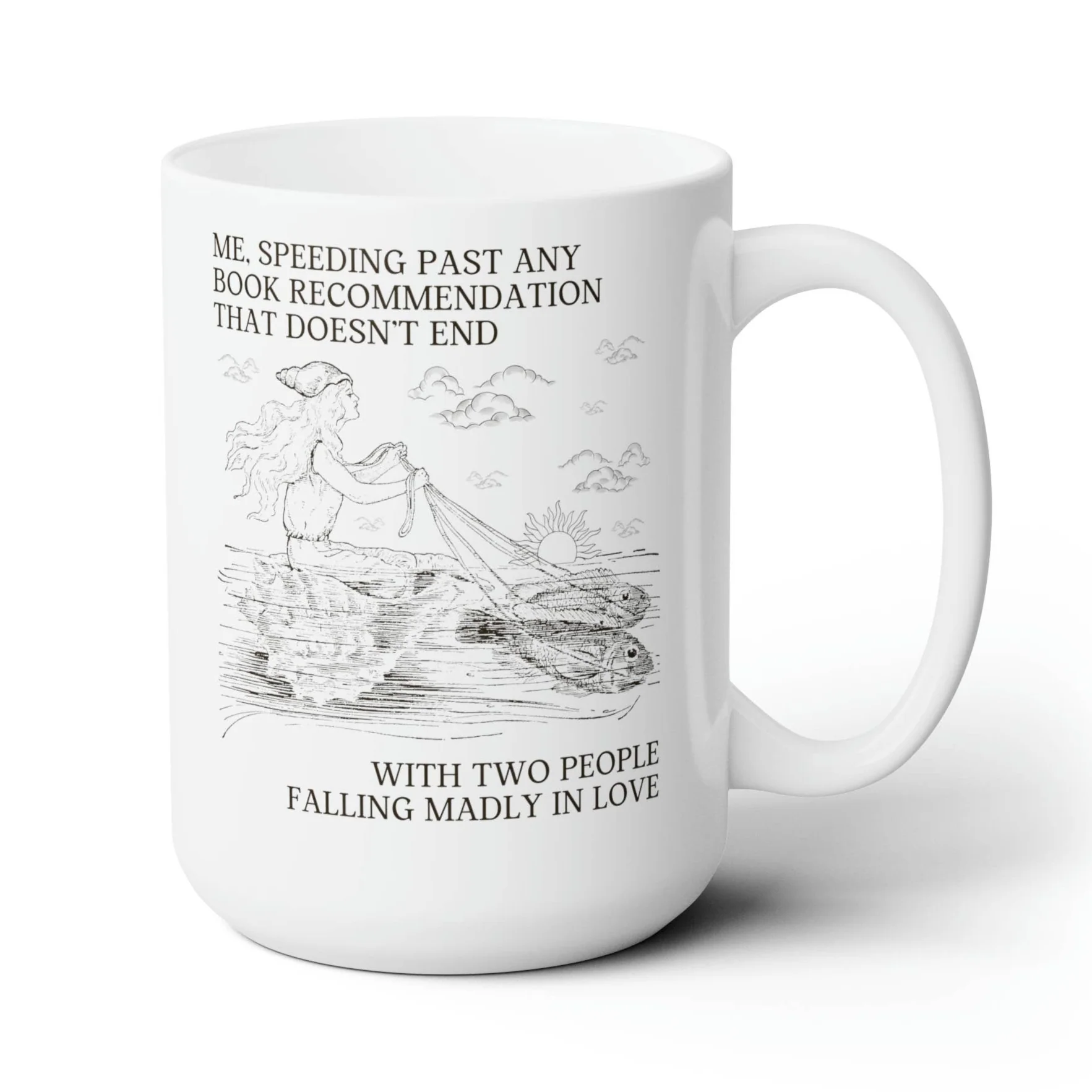 Romance Novel Mug | 15 oz. Silly Bookish Coffee Mug for Romance Reader - Image 2