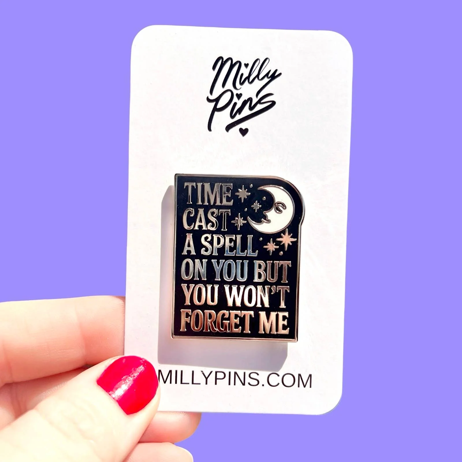 Time Cast A Spell On You But You Won’t Forget Me Silver Springs Fleetwood Mac Enamel Pin | Stevie Nicks Inspired Brooch - Image 4