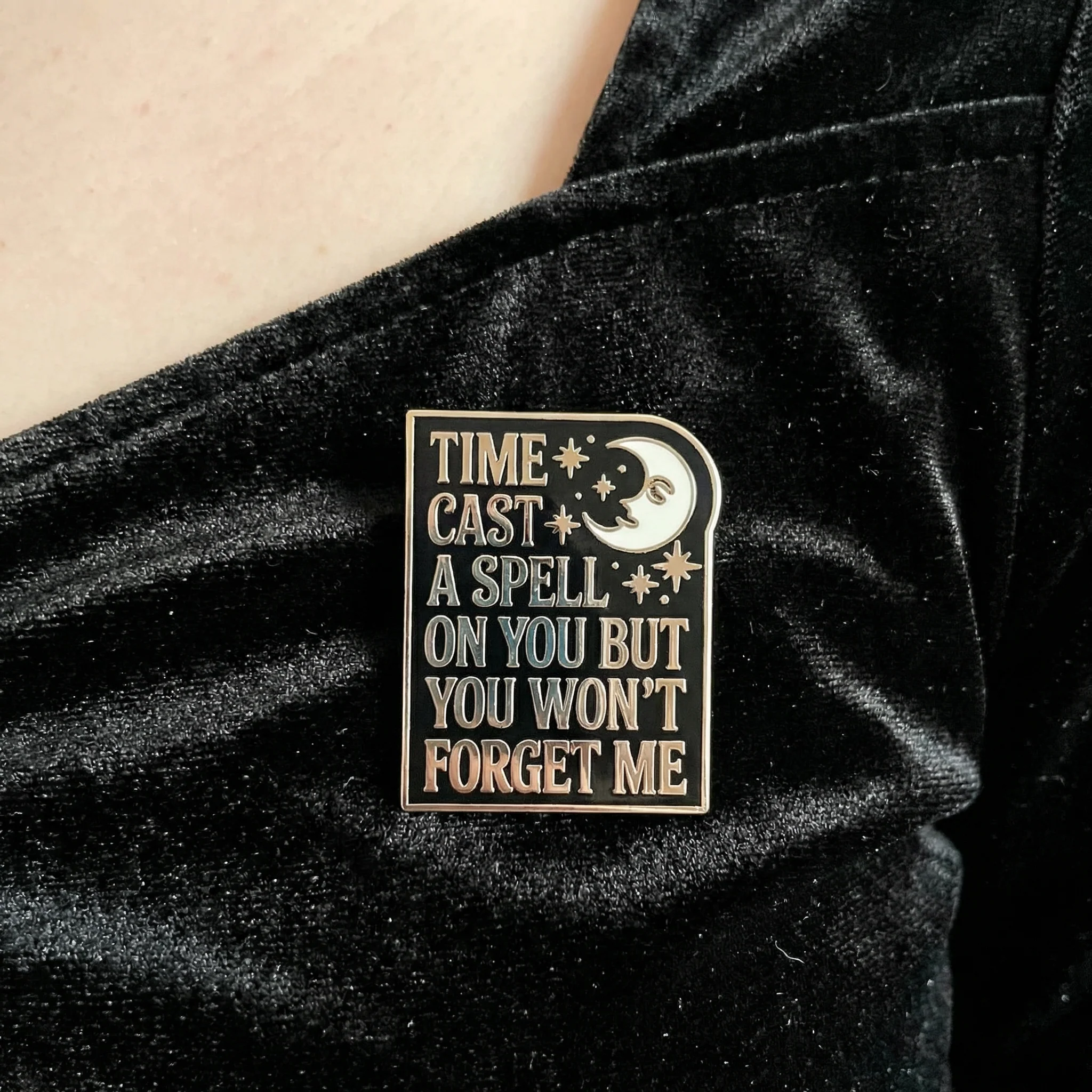 Time Cast A Spell On You But You Won’t Forget Me Silver Springs Fleetwood Mac Enamel Pin | Stevie Nicks Inspired Brooch - Image 6