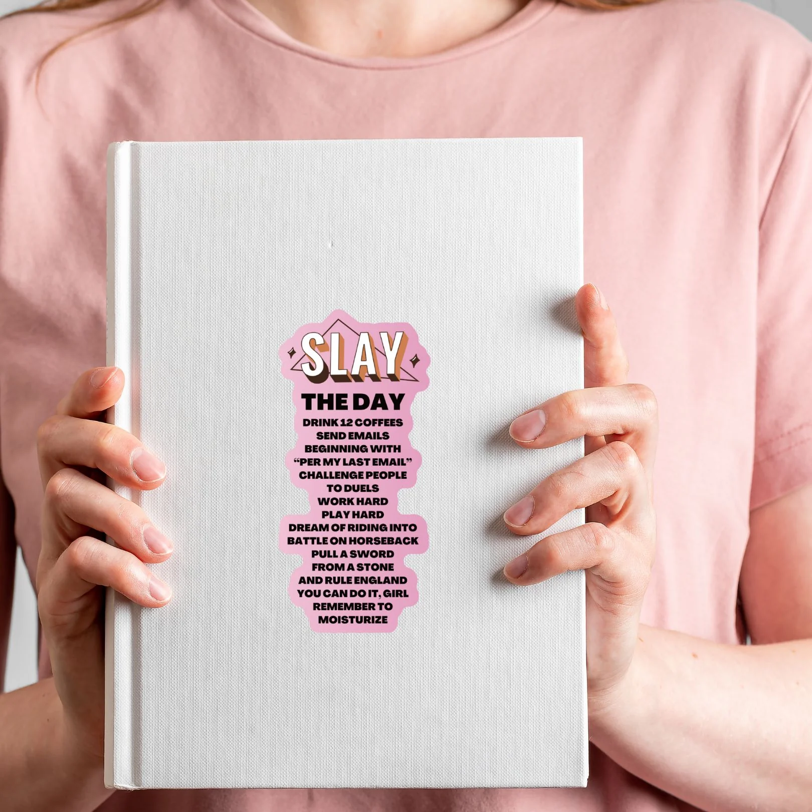 Slay The Day Manifesto Large Sticker | Vinyl Die Cut Decal - Image 3