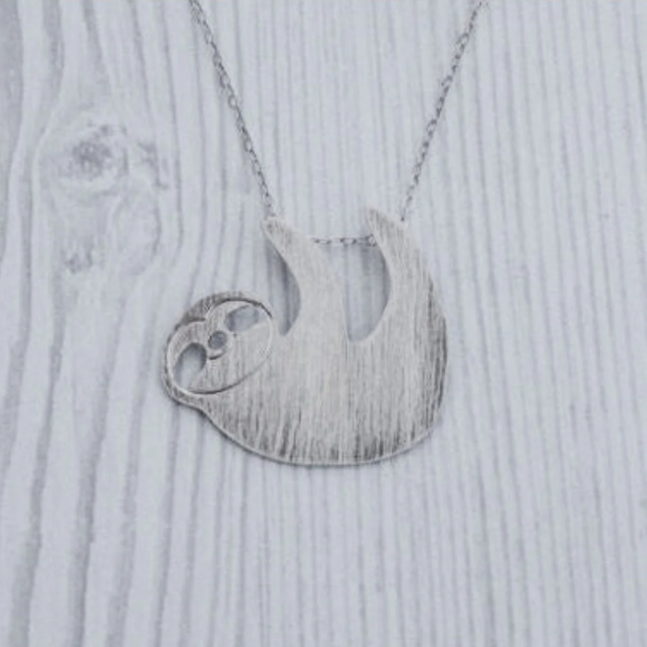 Slothy McSloth Necklace in Silver - Image 6