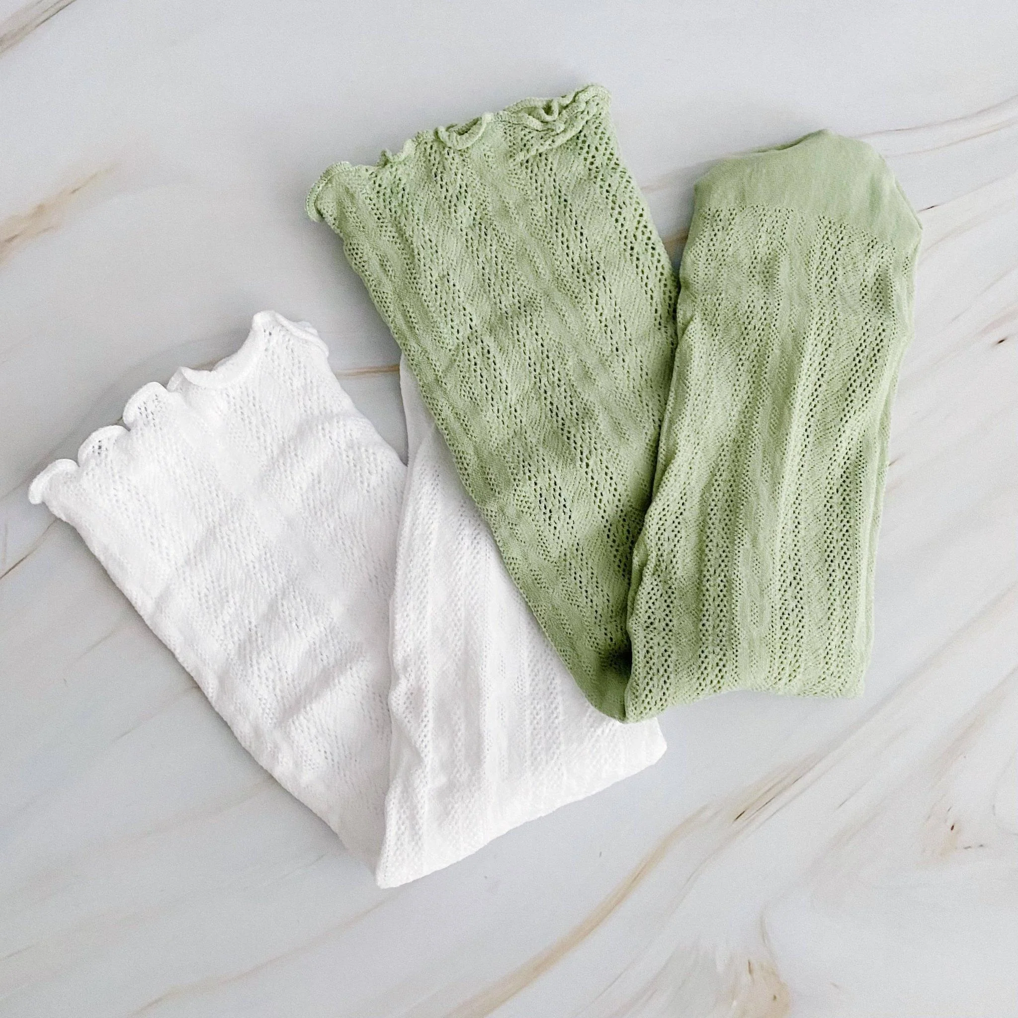Slouch Crochet Lace Socks – Set of 2 Coordinating Pairs - Image 2