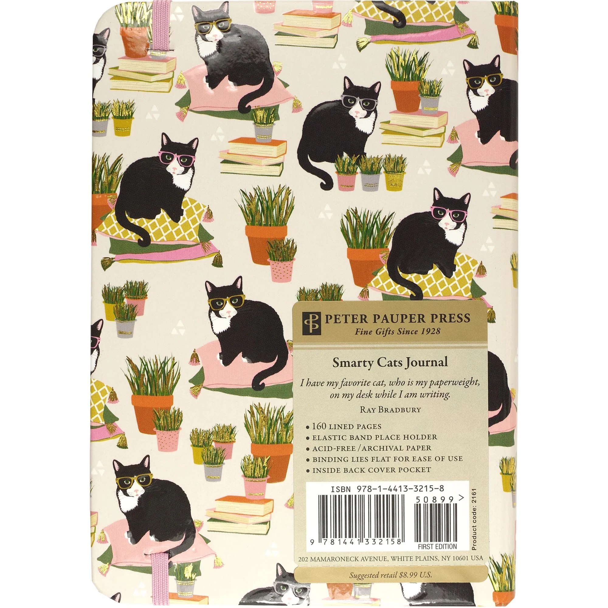Smarty Cats Journal | Cat Lovers Notebook | 160 Lined Pages - Image 3