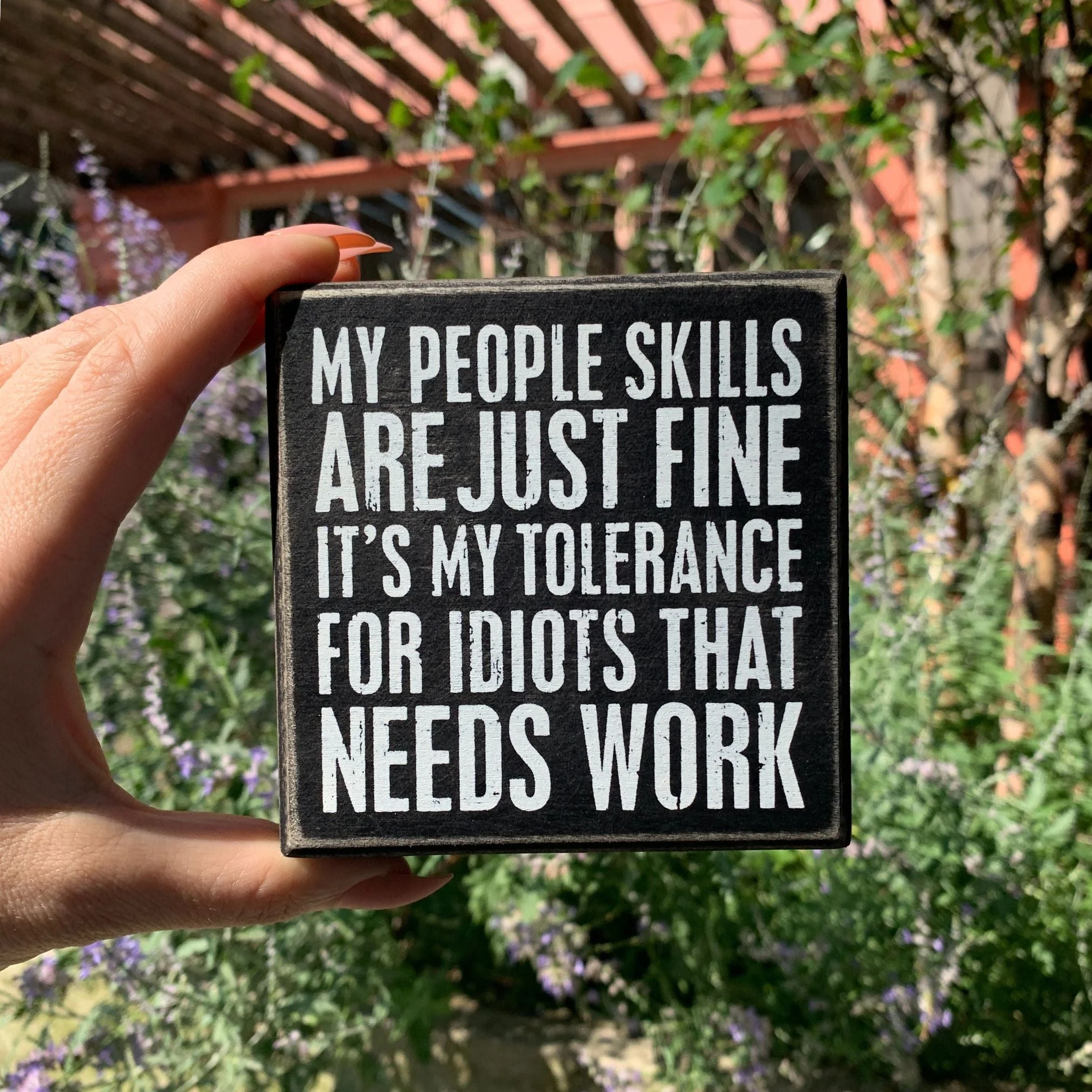 Snarky Quote Wooden Box Signs - 20+ Options! - Image 37