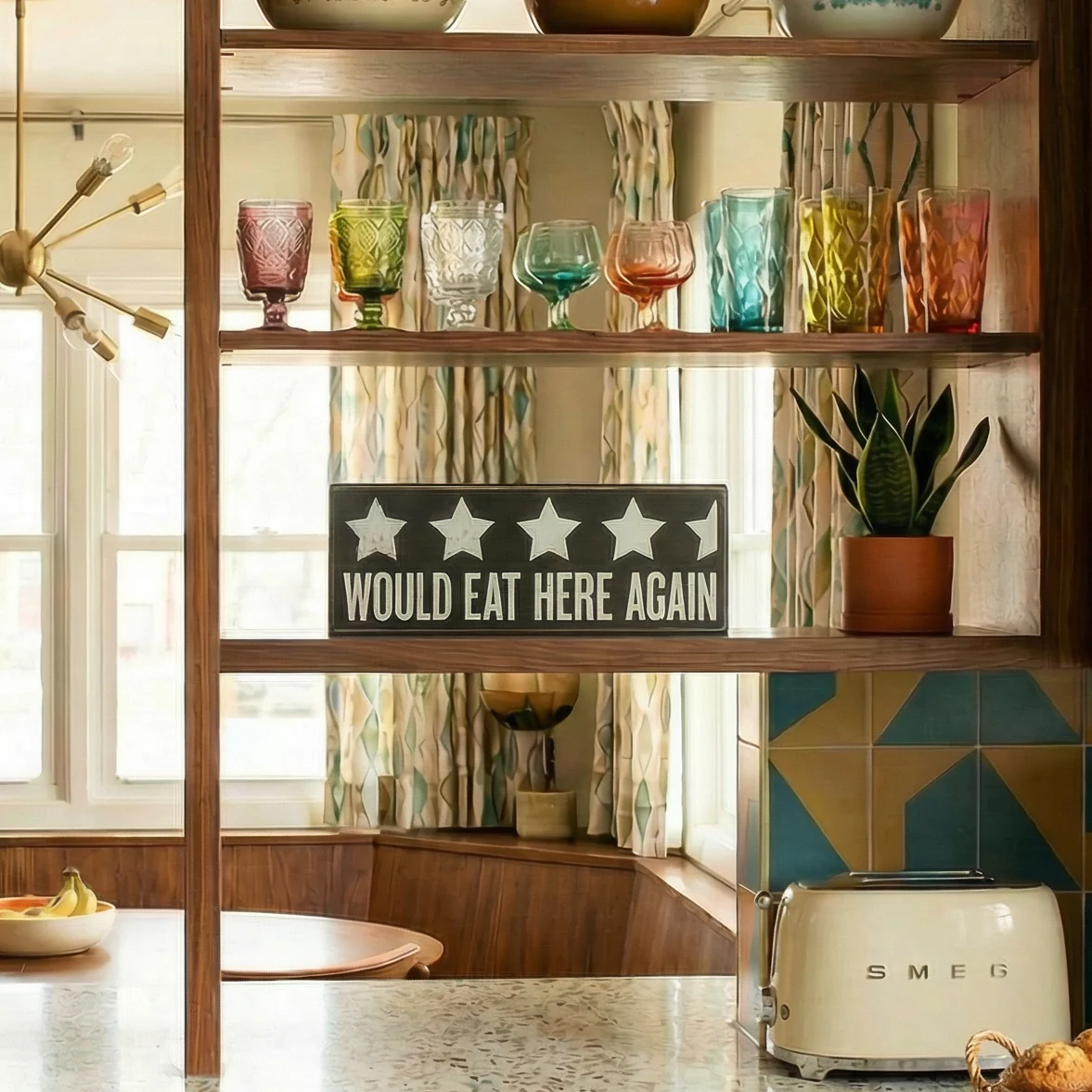 Would Eat Here Again 4.5 Stars Wooden Box Sign | 9" x 3.25" - Image 9