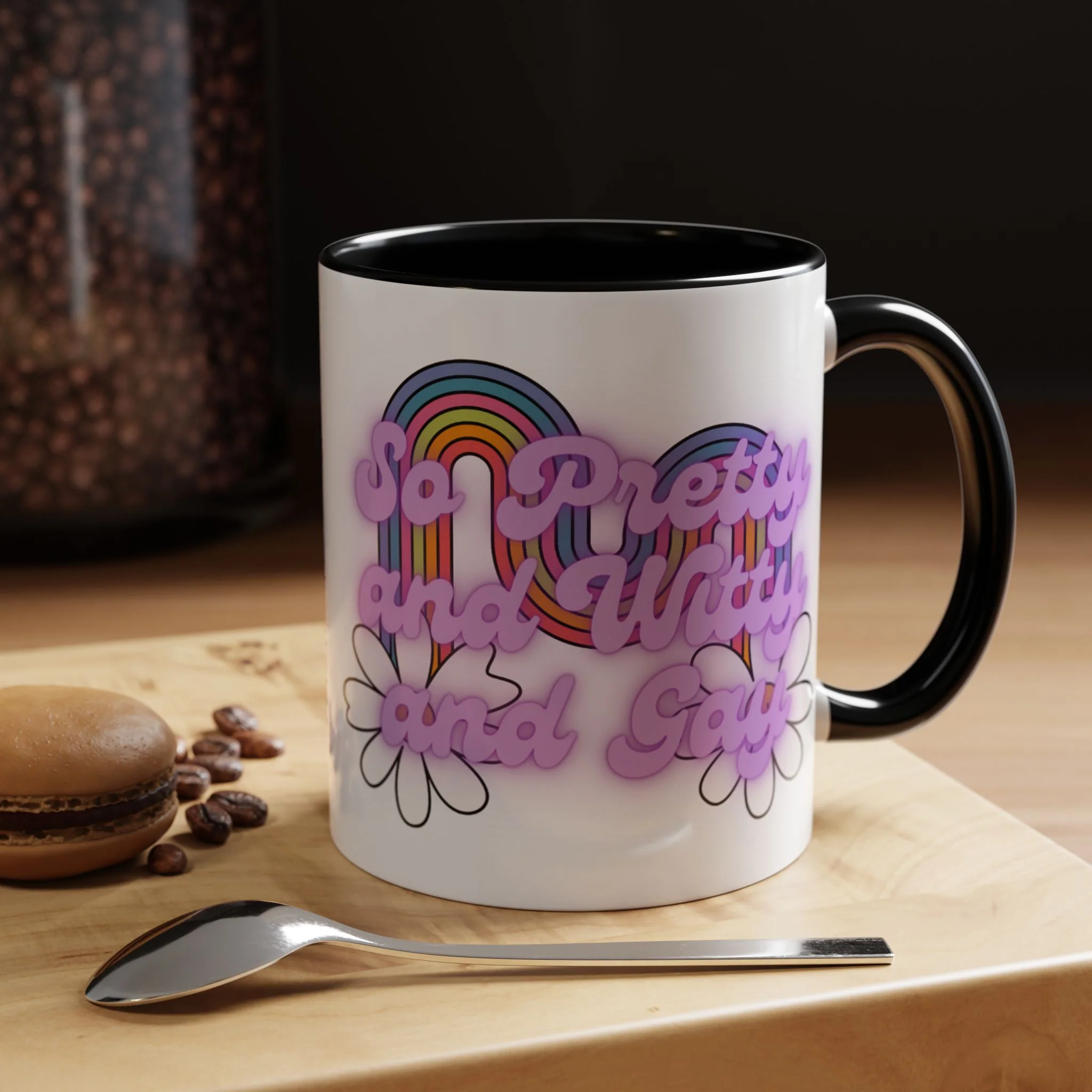 So Pretty and Witty and Gay Accent Coffee Mug 11oz - Image 6