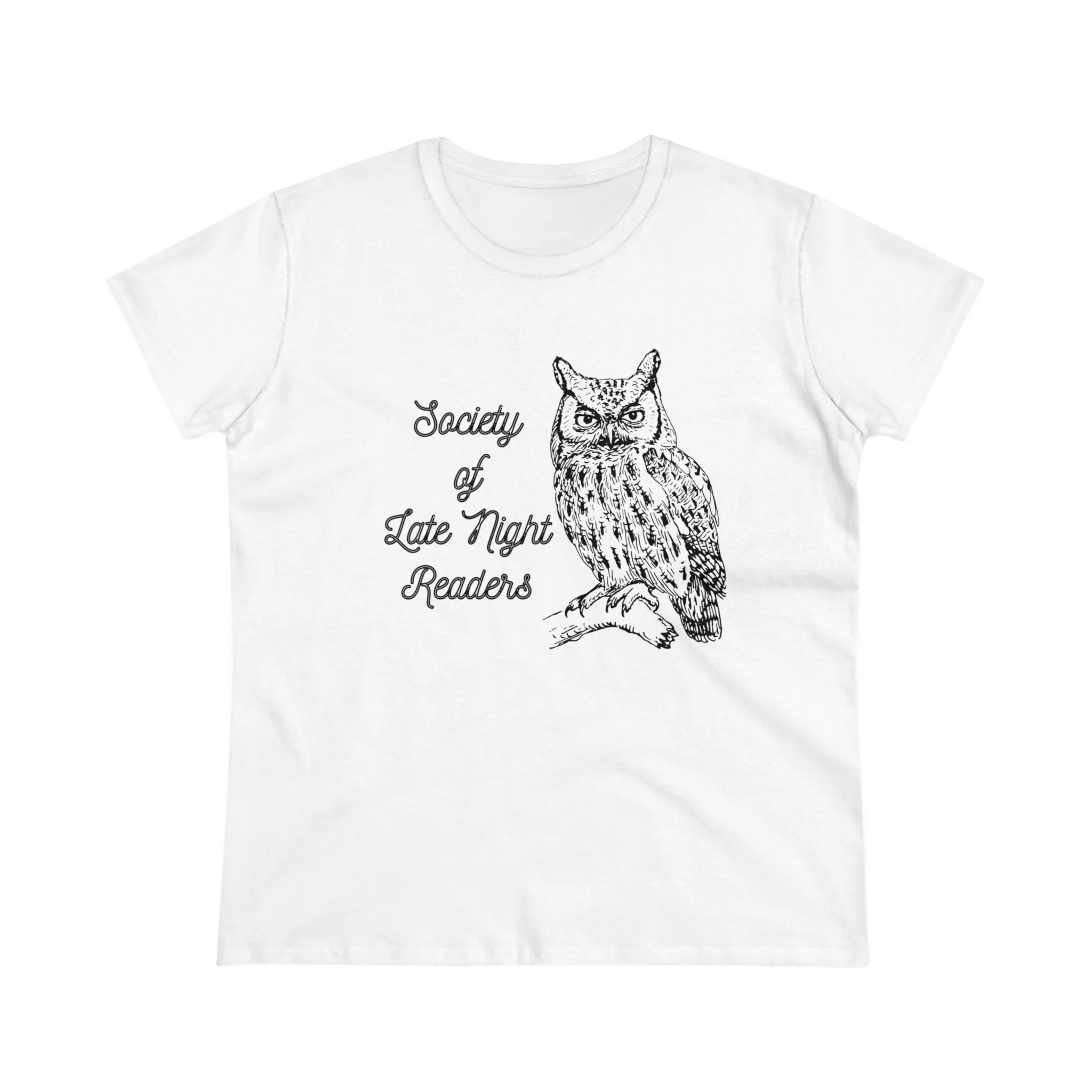 Society Of Late Night Readers Women's Midweight Cotton Tee - Image 9