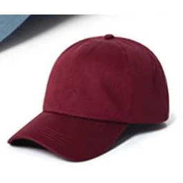 Solid Cotton Baseball Cap with Satin Lining in Vintage Blue or Burgundy - Image 8