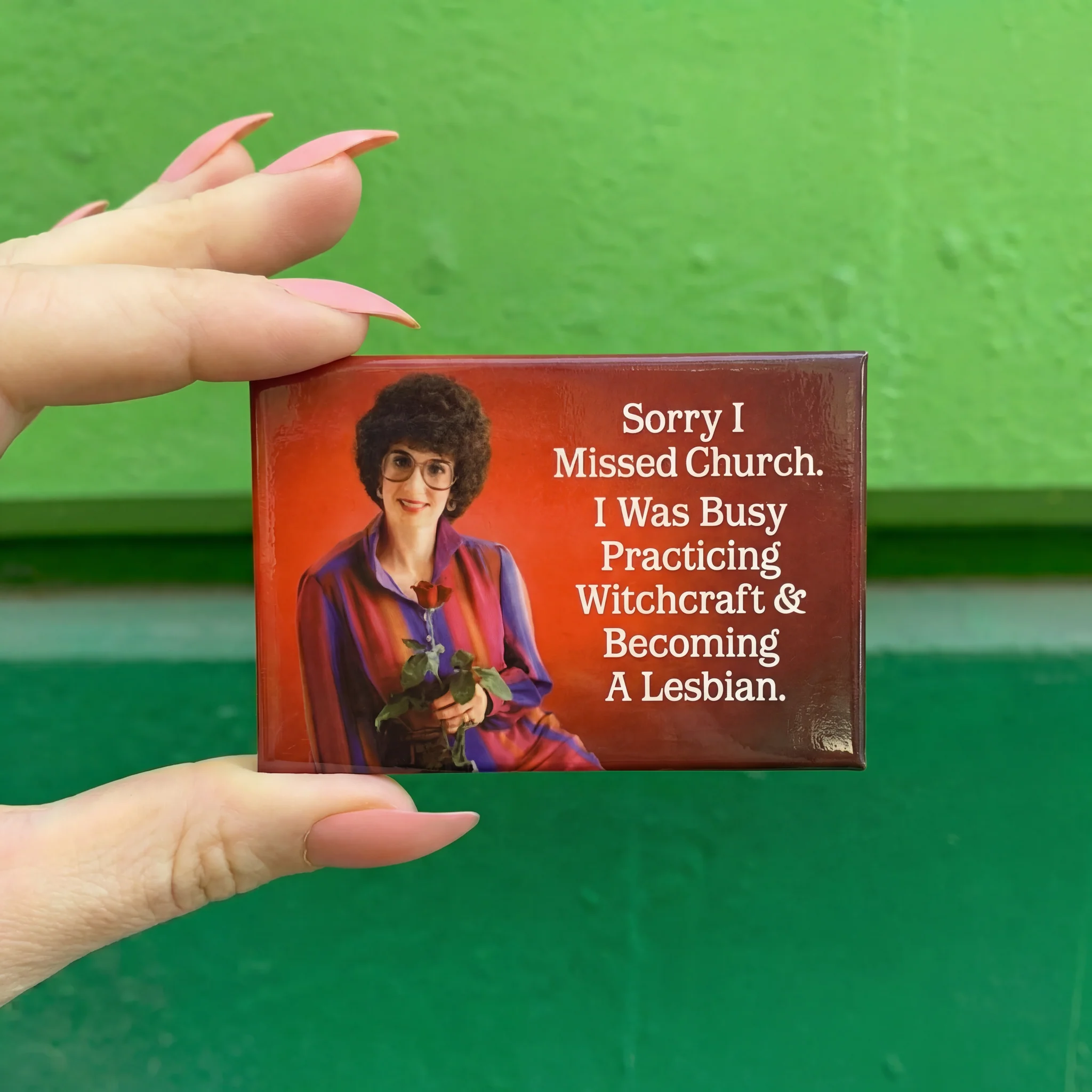 Sorry I Missed Church I Was Busy Practicing Witchcraft Magnet - Image 2