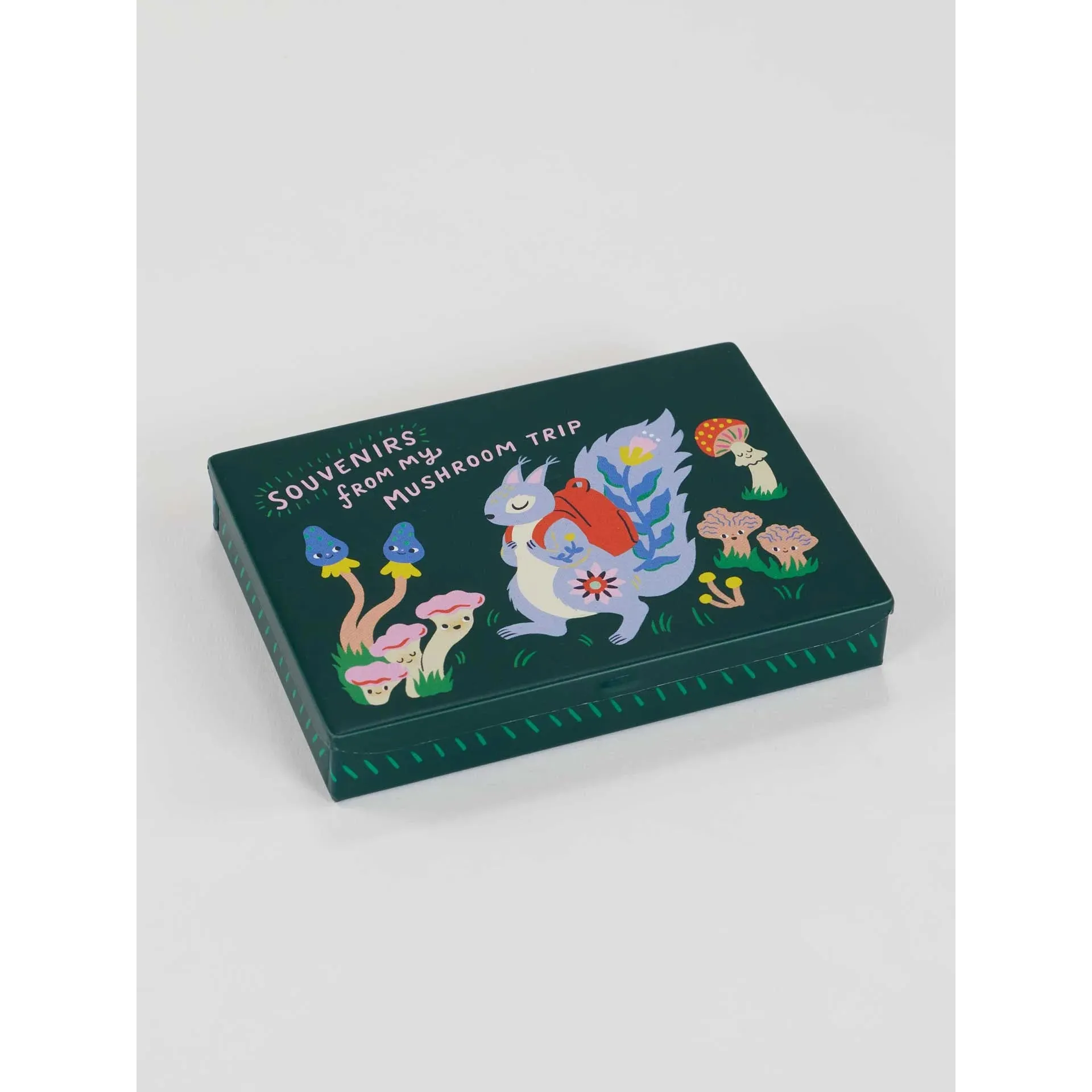 Souvenirs From My Mushroom Trip Pocket Box | Small Tin Case | 4.25" X 0.75" | BlueQ at GetBullish - Image 4