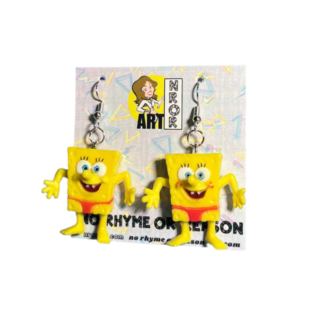 Spongebob Squarepants in a Speedo Earrings | Vintage Upcycled 2000s