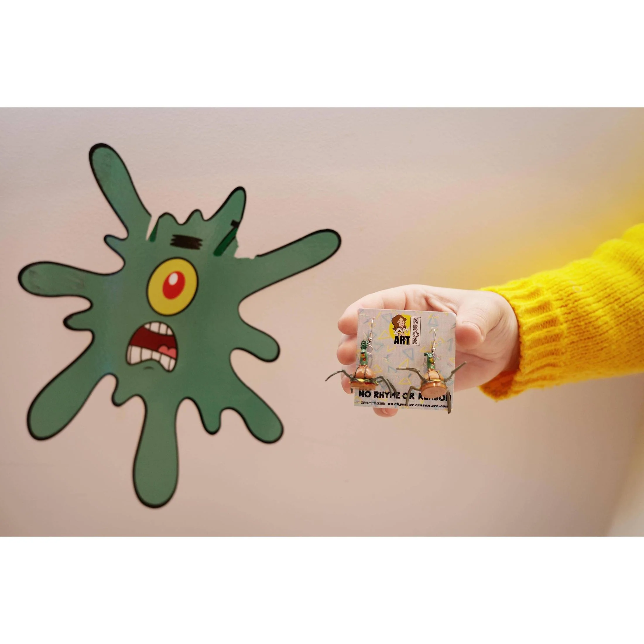 Plankton Stealing the Krabby Patty Earrings | Funny Spongebob Squarepants - Image 7