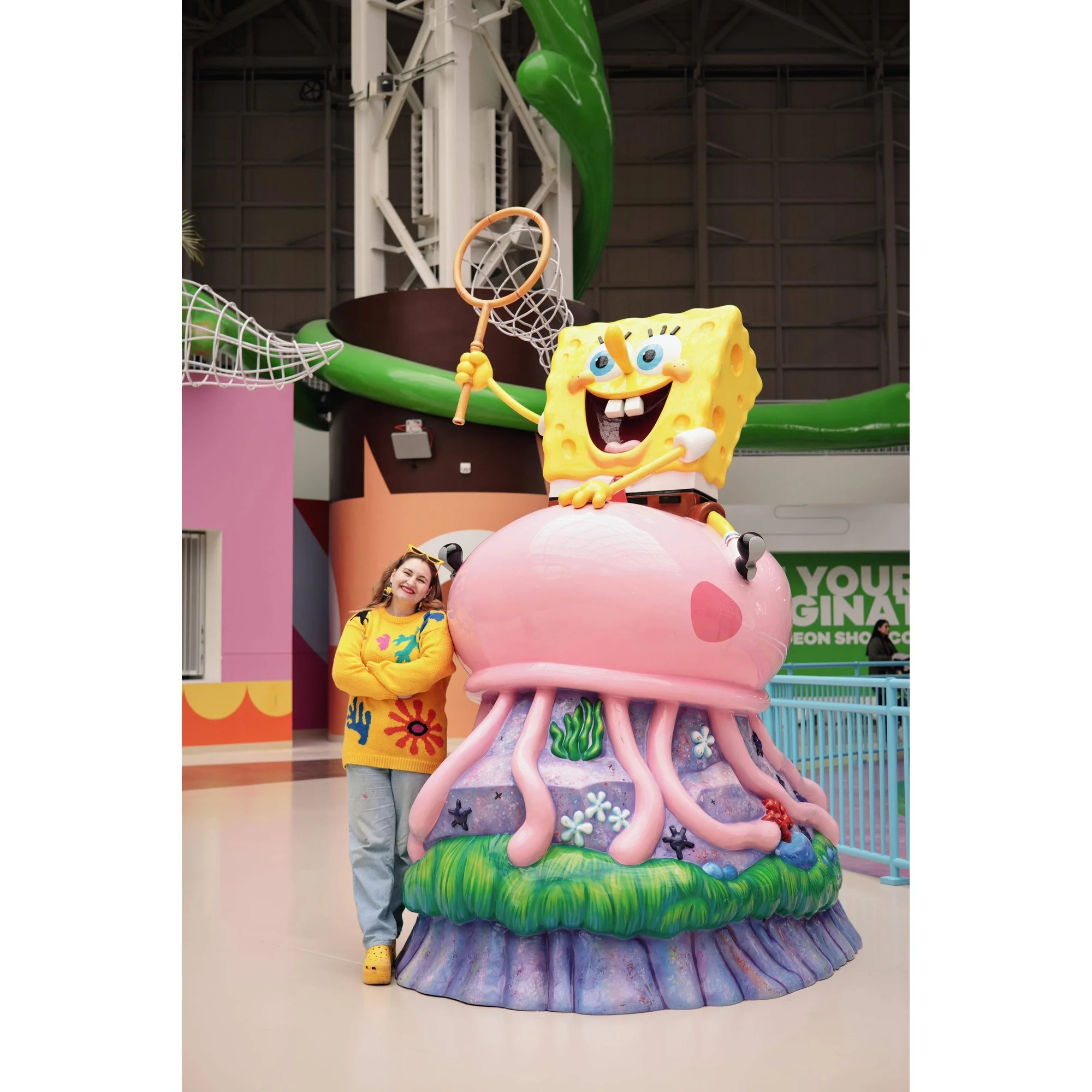 Surfboarding Spongebob Earrings | Miniature Dangle Fashion Jewelry - Image 5